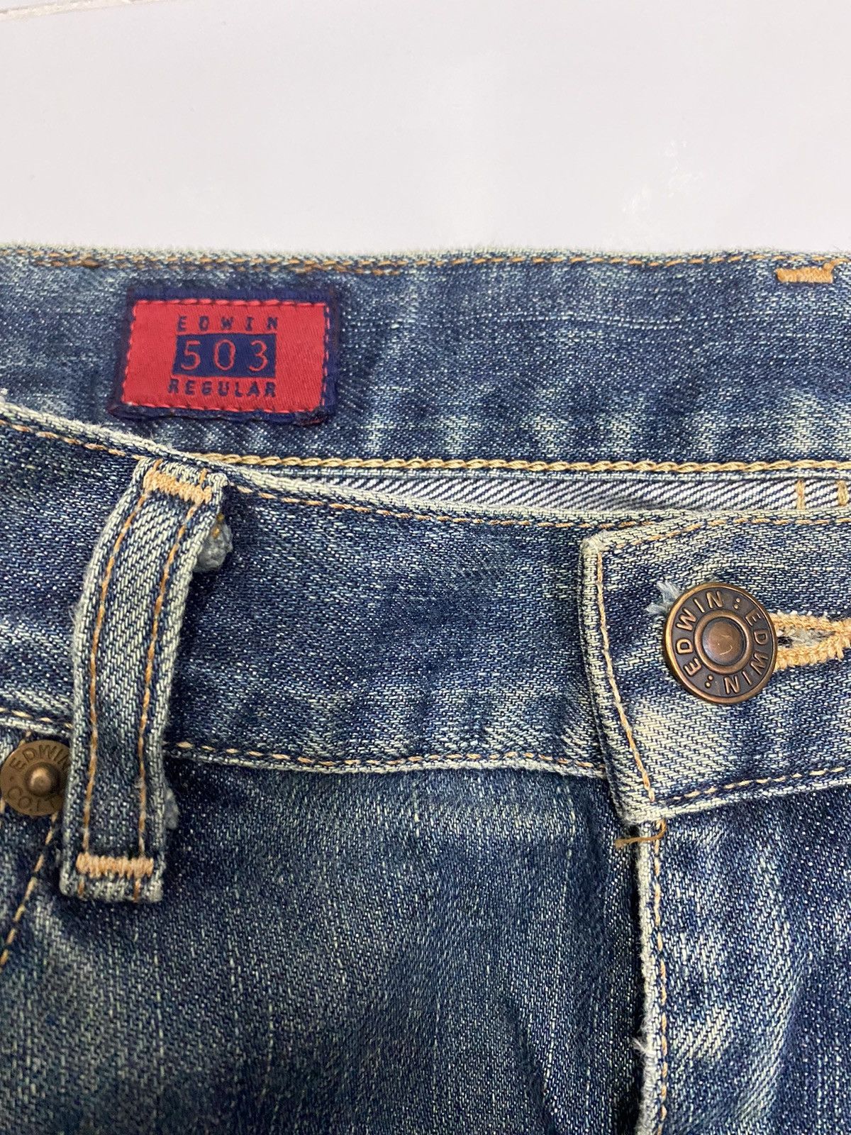 If Six Was Nine RUSTY EDWIN BAGGY DISTRESSED DENIM JEANS Size US 30 / EU 46 - 9 Thumbnail