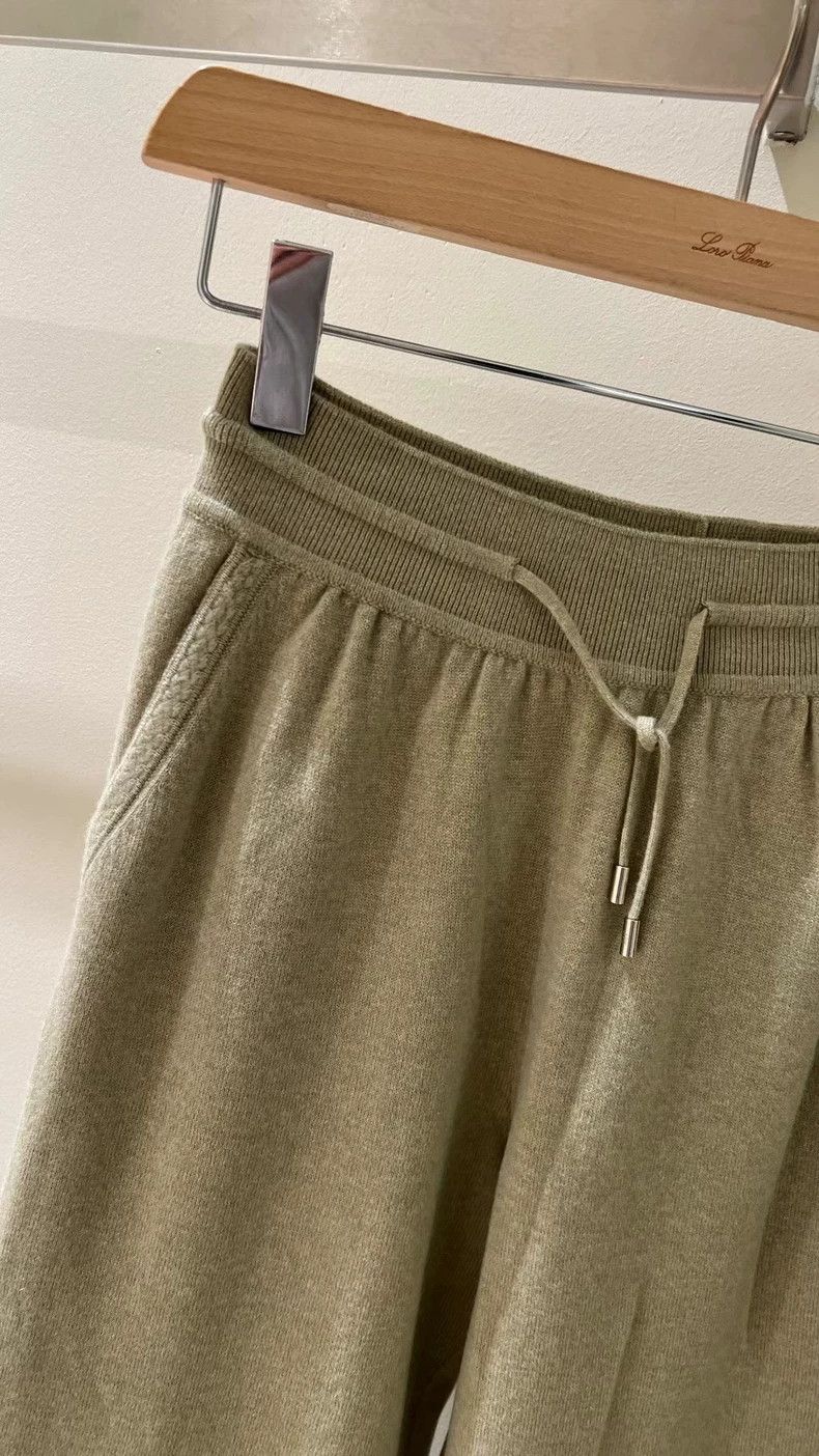 Loro Piana LORO PIANA Soybean sauce green cashmere pants Size 26" / US 2 / IT 38 - 2 Thumbnail