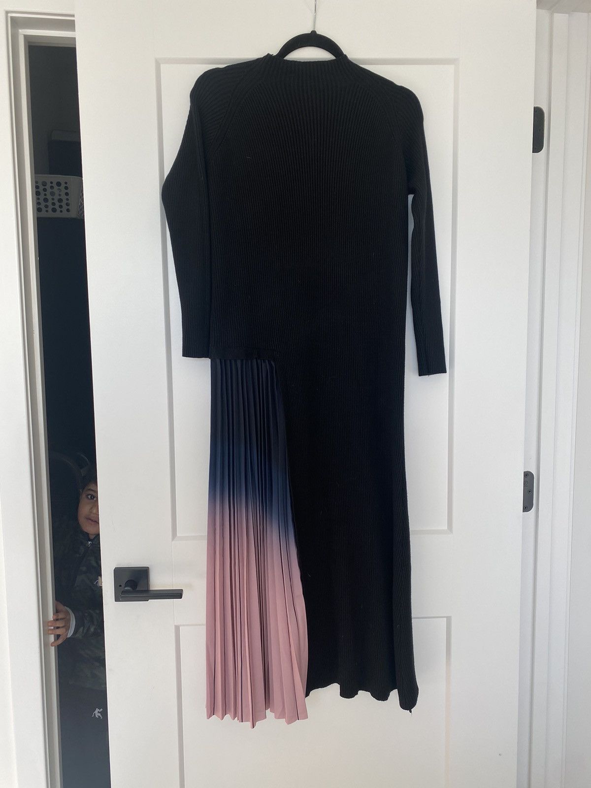 Other Dalia MacPhee Black Midi Sweater Pleated Ombre Size 2X Size XXL / US 16-18 / IT 52-54 - 9 Thumbnail