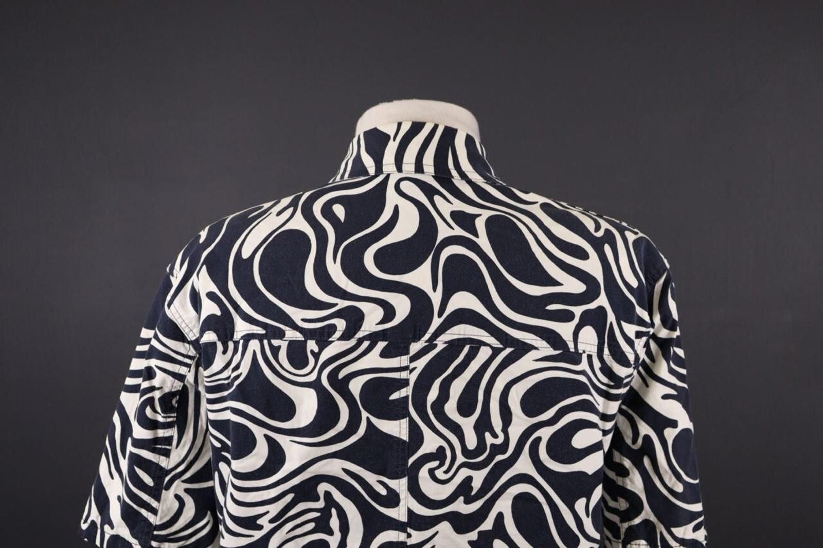 Polo Ralph Lauren Laurel Jeans by Escada Blue Abstract Button Shirt Size 38 Size M / US 6-8 / IT 42-44 - 11 Thumbnail