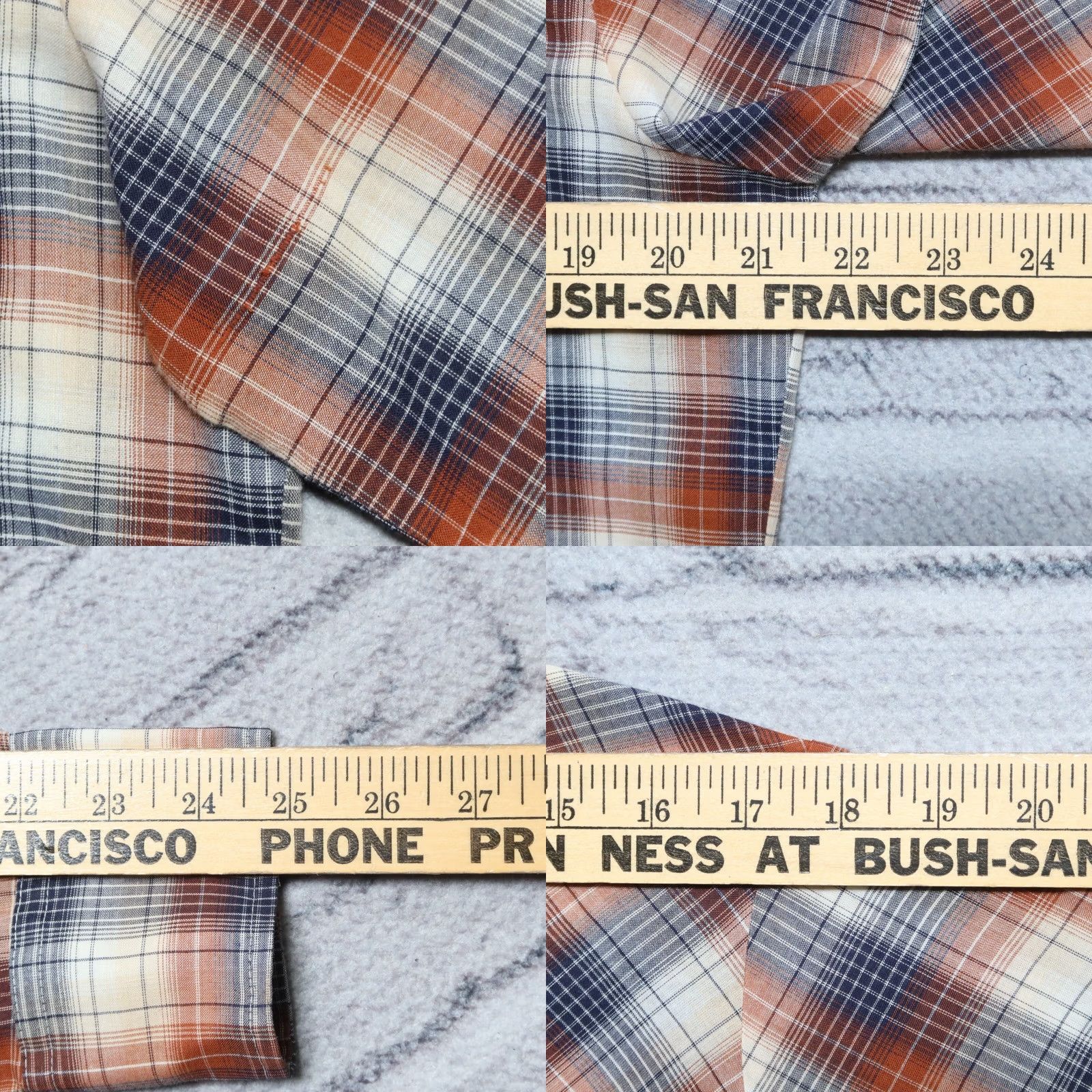 Levi's Vintage Levis Saw Tooth Plaid Shirt L Mens 80s Western Plaid Length 29.5" Chest 21.5" Size L Size US L / EU 52-54 / 3 - 8 Thumbnail