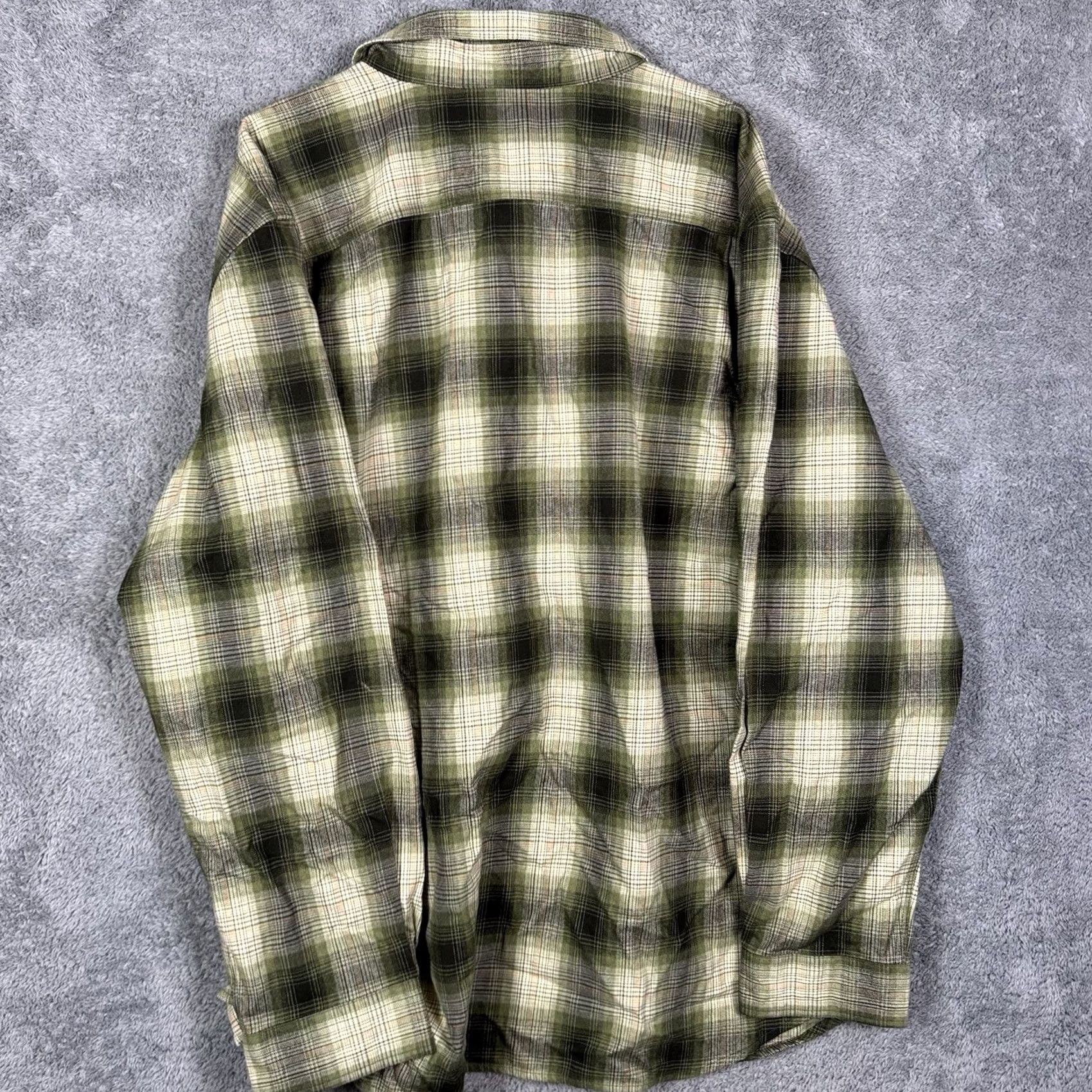 Carhartt Carhartt Flannel Shirt Mens 2XL Original Fit Heavyweight 104451 Workwear Utility Plaid Green Button-Up Long Sleeve Cotton Size US XXL / EU 58 / 5 - 6 Thumbnail