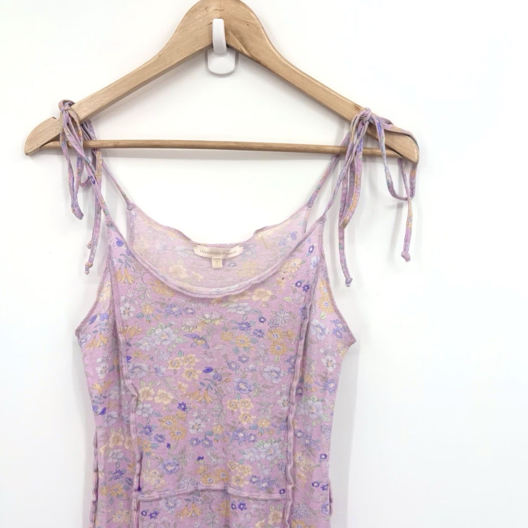 LoveShackFancy LoveShackFancy Dress Womens Small Fletcher Floral Boho Fairy Pastel Y2K Mini Size S / US 4 / IT 40 - 4 Thumbnail