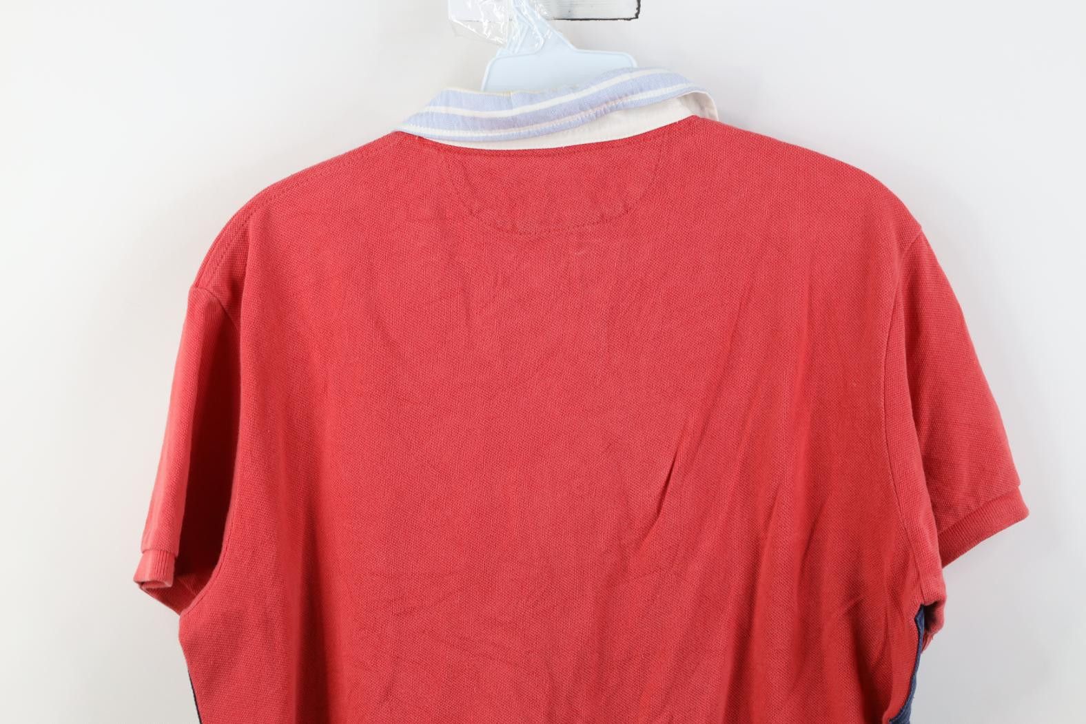 Polo Ralph Lauren Vintage 90s Ralph Lauren Block Striped Yacht Club Rugby Polo Size US M / EU 48-50 / 2 - 14 Thumbnail