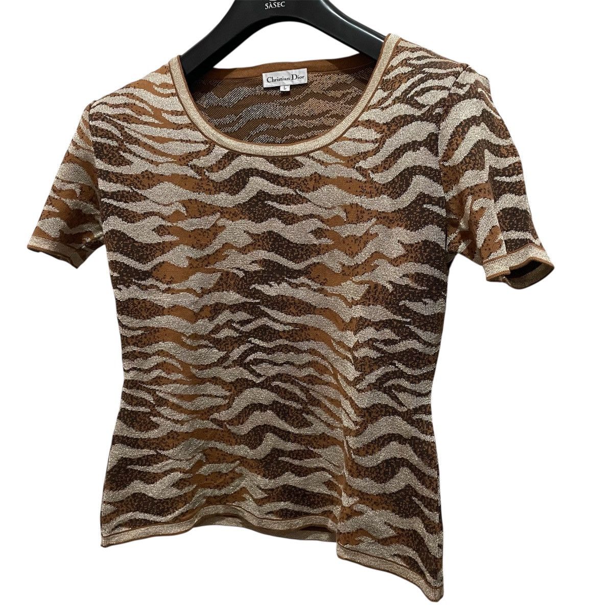 Dior CHRISTIAN DIOR SHORT SLEEVED TOP Size L / US 10 / IT 46 - 6 Thumbnail