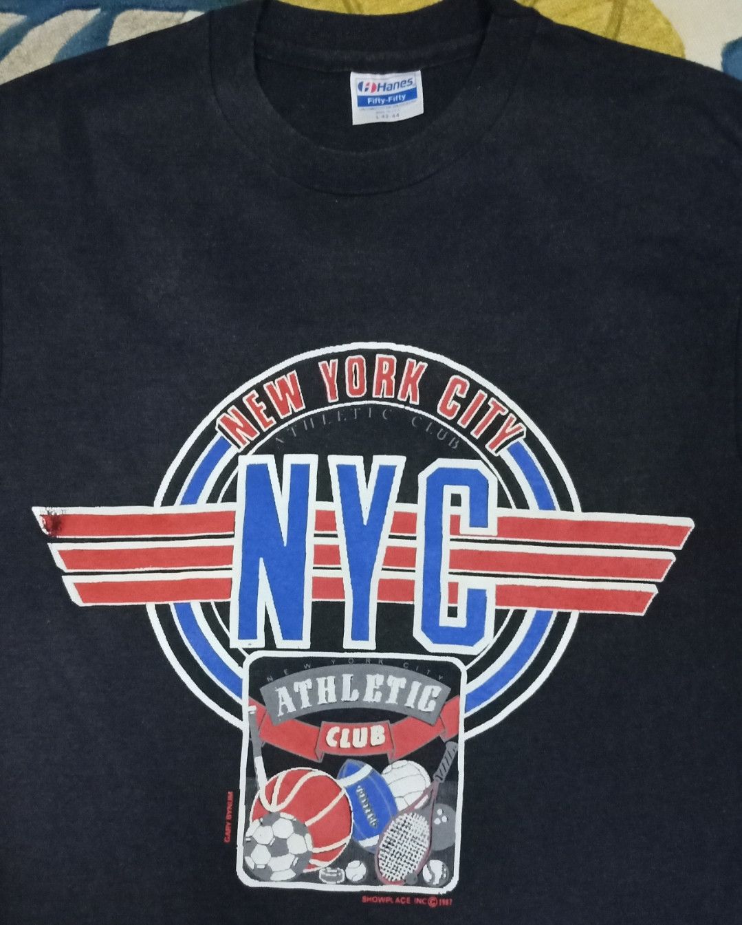 Hanes × Vintage Vintage 80s New York City Athletic Club T-shirt Size US M / EU 48-50 / 2 - 4 Thumbnail