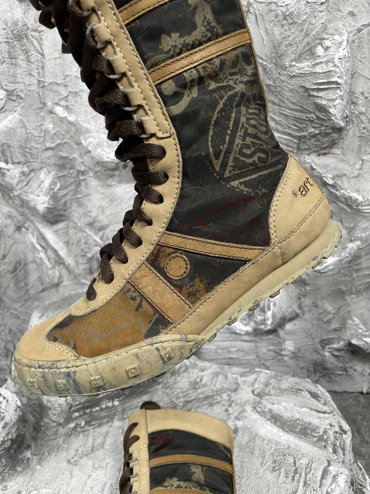 Japanese Brand × Vintage Art* Vintage Y2K Punk Grunge Shoes Japanese Style Size US 7 / IT 37 - 9 Thumbnail