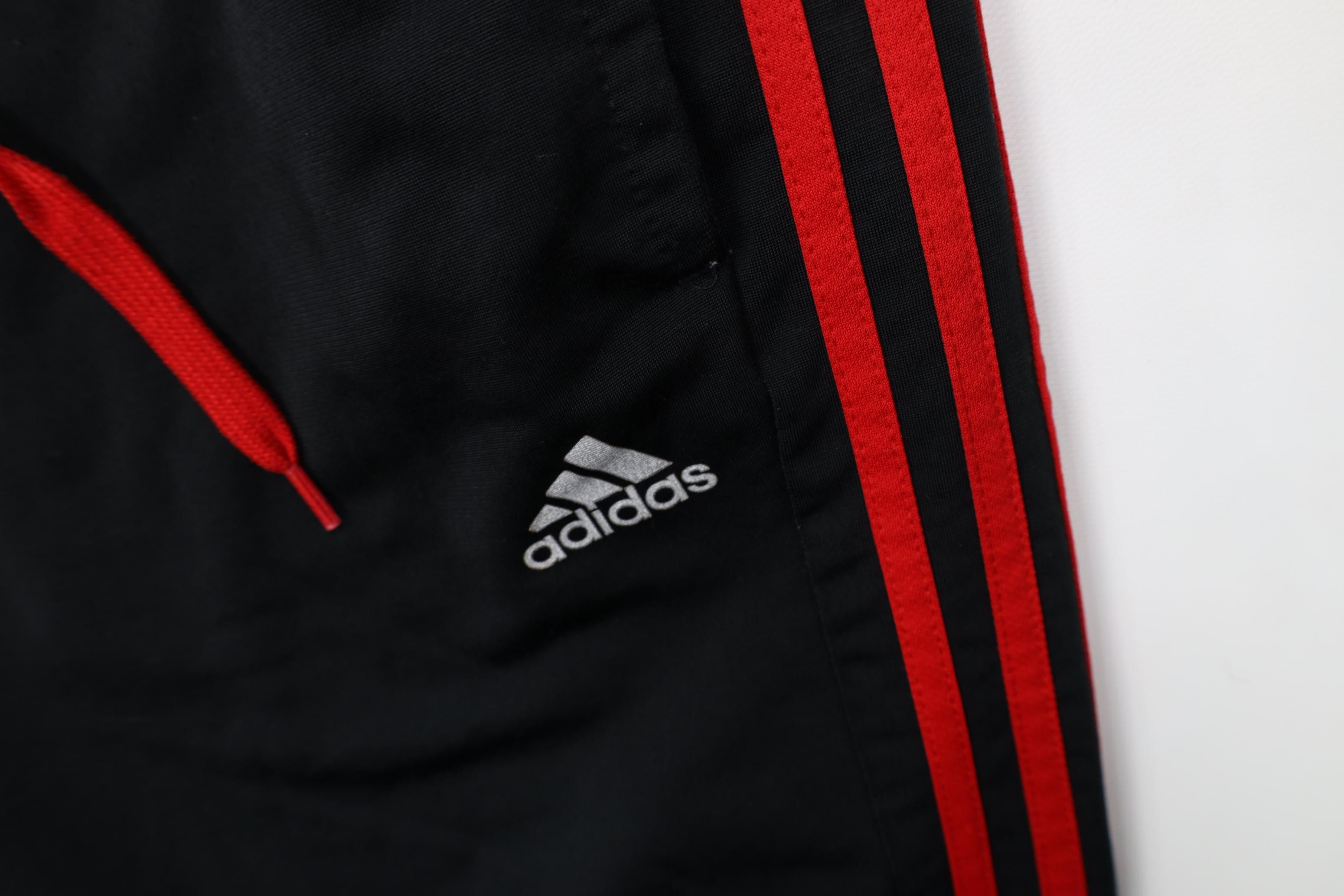 Adidas Vintage Y2K Adidas Striped Wide Leg Sweatpants Pants Black Size US 36 / EU 52 - 6 Thumbnail