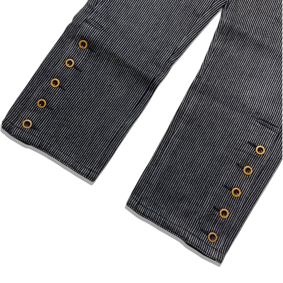 45rpm 45rpm SS2017 Artisan Indigo Series - Stripe Buttoned Pants Size US 29 - 4 Thumbnail