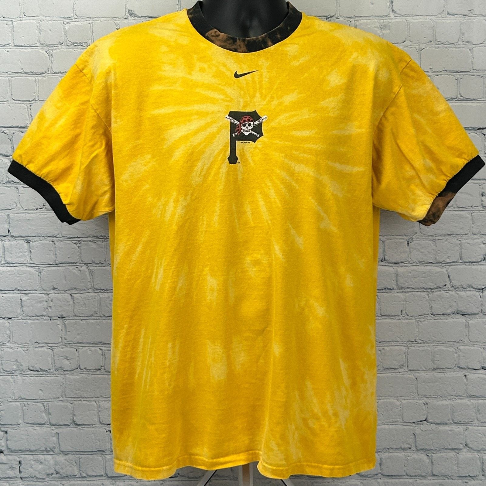 Nike Vintage Y2Ks Pittsburgh Pirates Ringer T Shirt Yellow Large Size US L / EU 52-54 / 3 - 2 Thumbnail