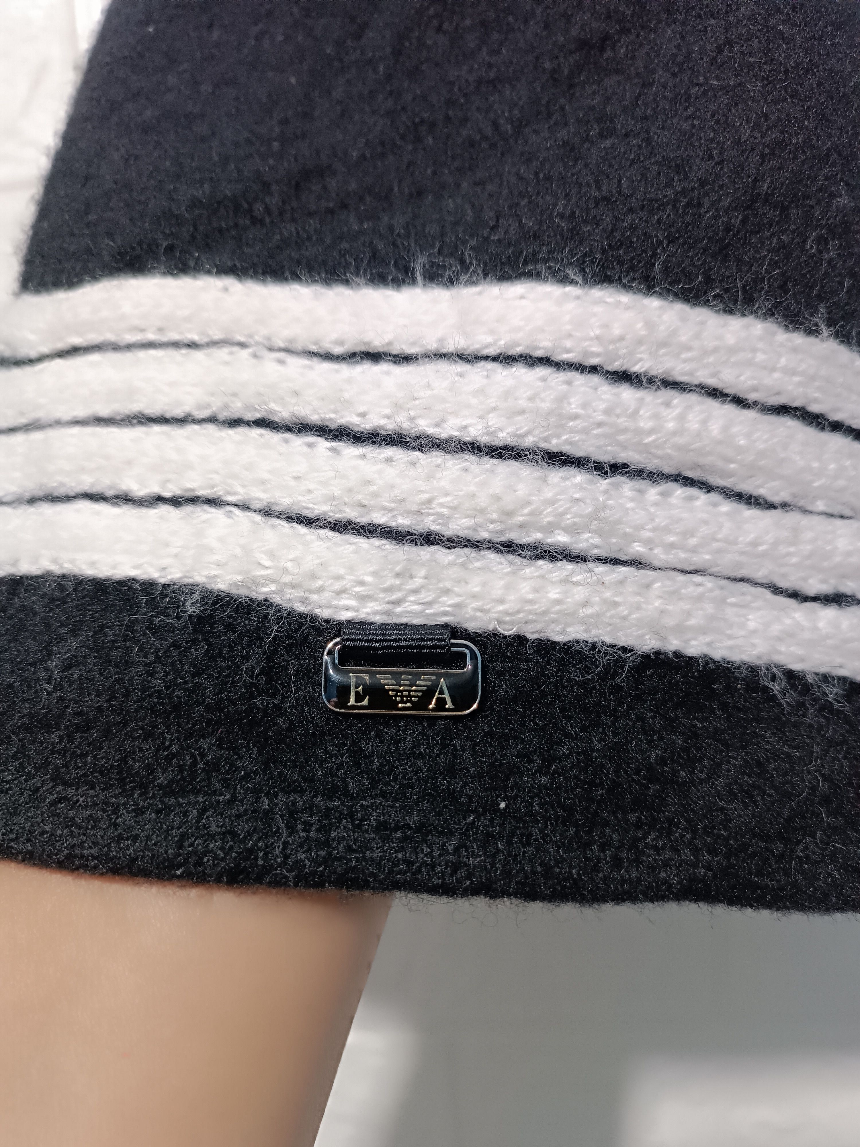 Emporio Armani Emporio Armani Wool Knit Hat Black Size ONE SIZE - 3 Thumbnail