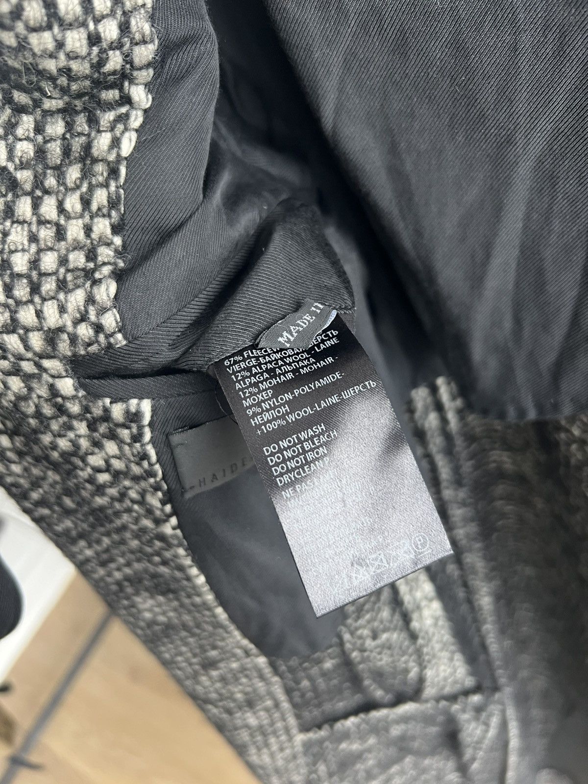 Haider Ackermann AW16 Tweed Single-Breasted Coat Size US S / EU 44-46 / 1 - 6 Thumbnail