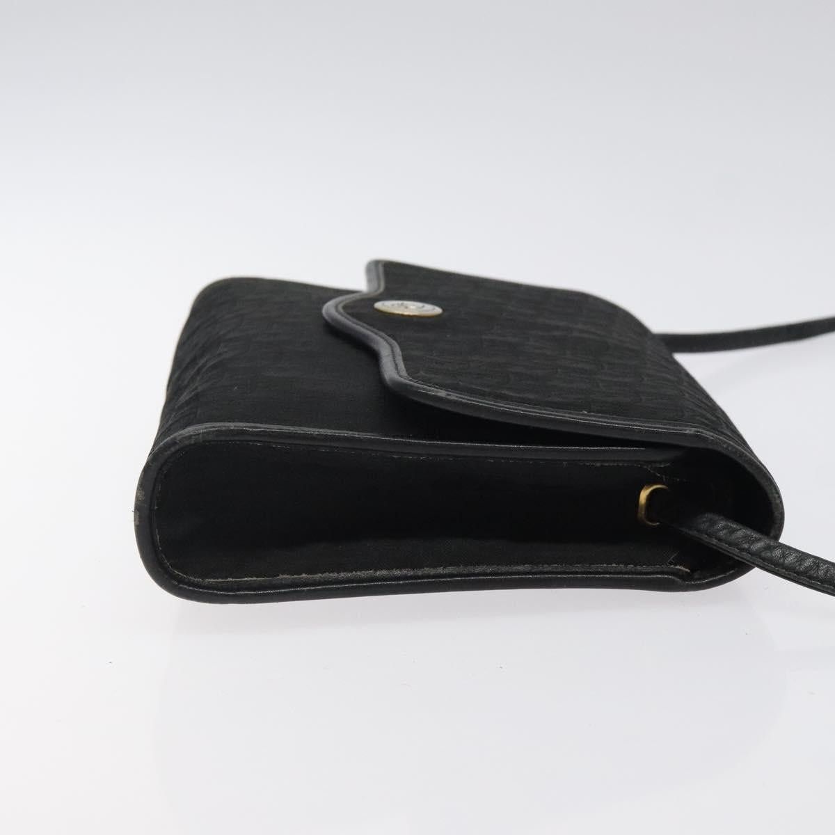 Dior DIOR Trotter Canvas Shoulder Bag Black Gold Size ONE SIZE - 4 Thumbnail