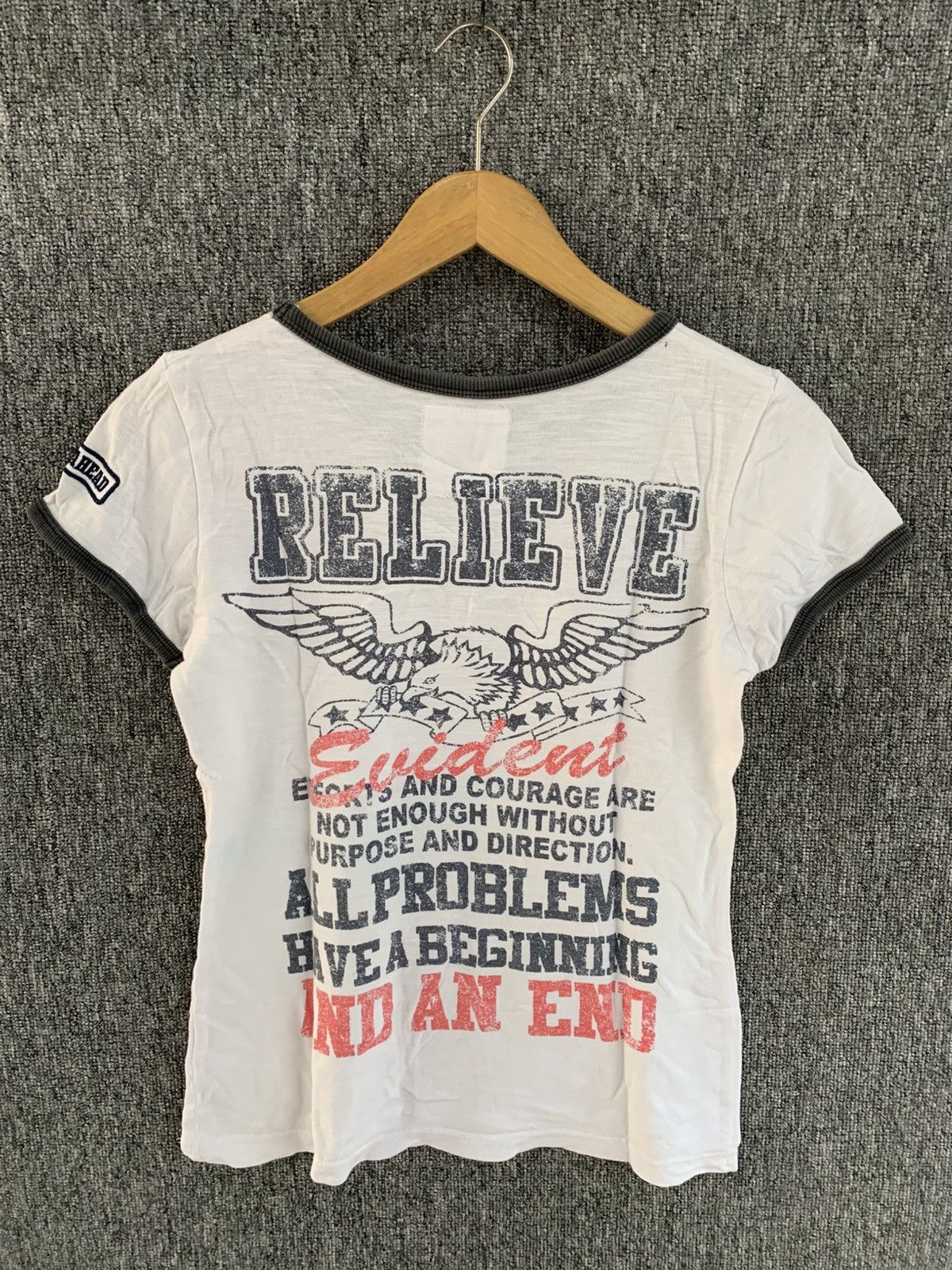 Japanese Brand Space Opera Gothic Morality Back Poem Vintage Style Size L / US 10 / IT 46 - 6 Thumbnail
