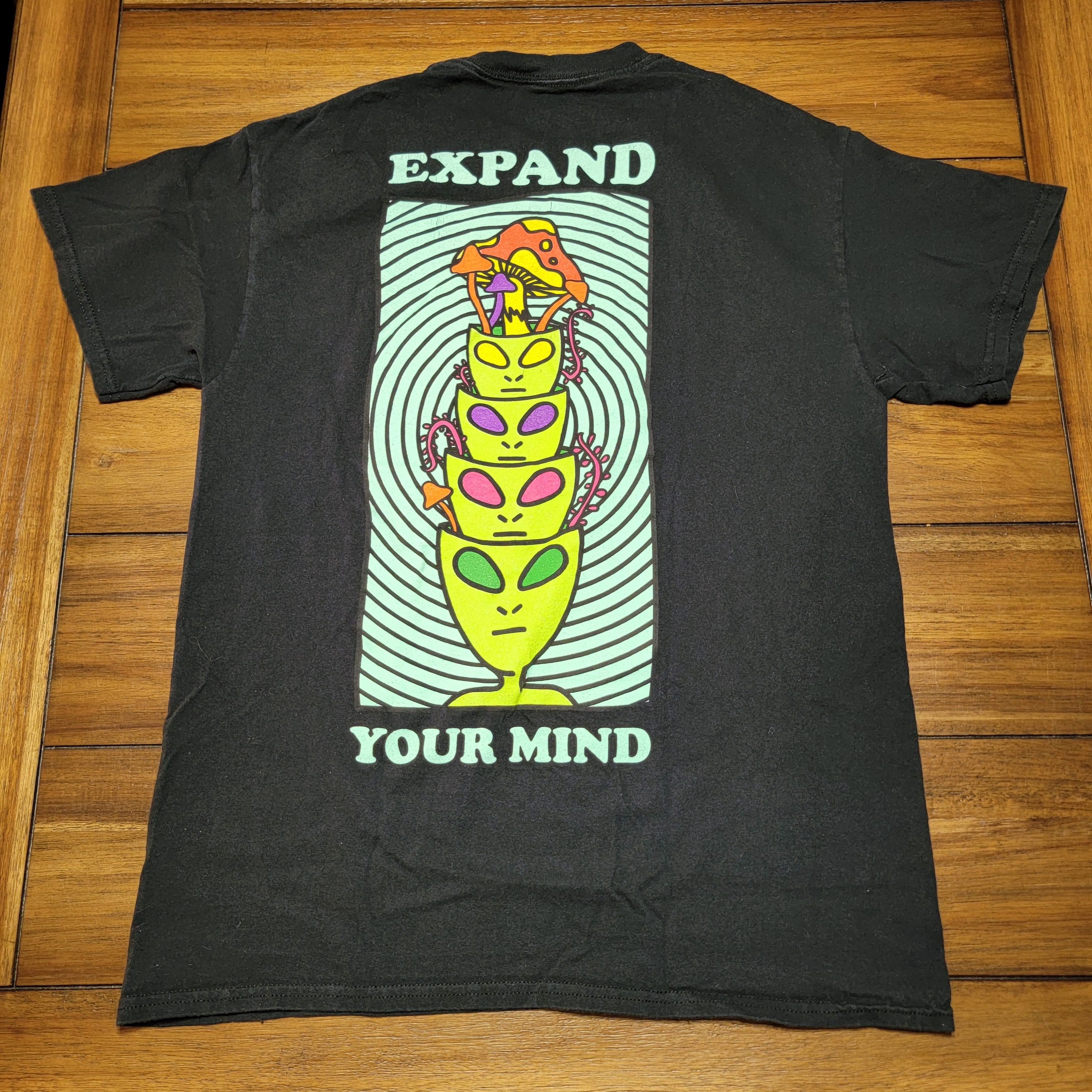 A.LAB Alab SS Black Unisex Tee "Expand Your Mind" - Size Medium Size US M / EU 48-50 / 2 - 1 Thumbnail