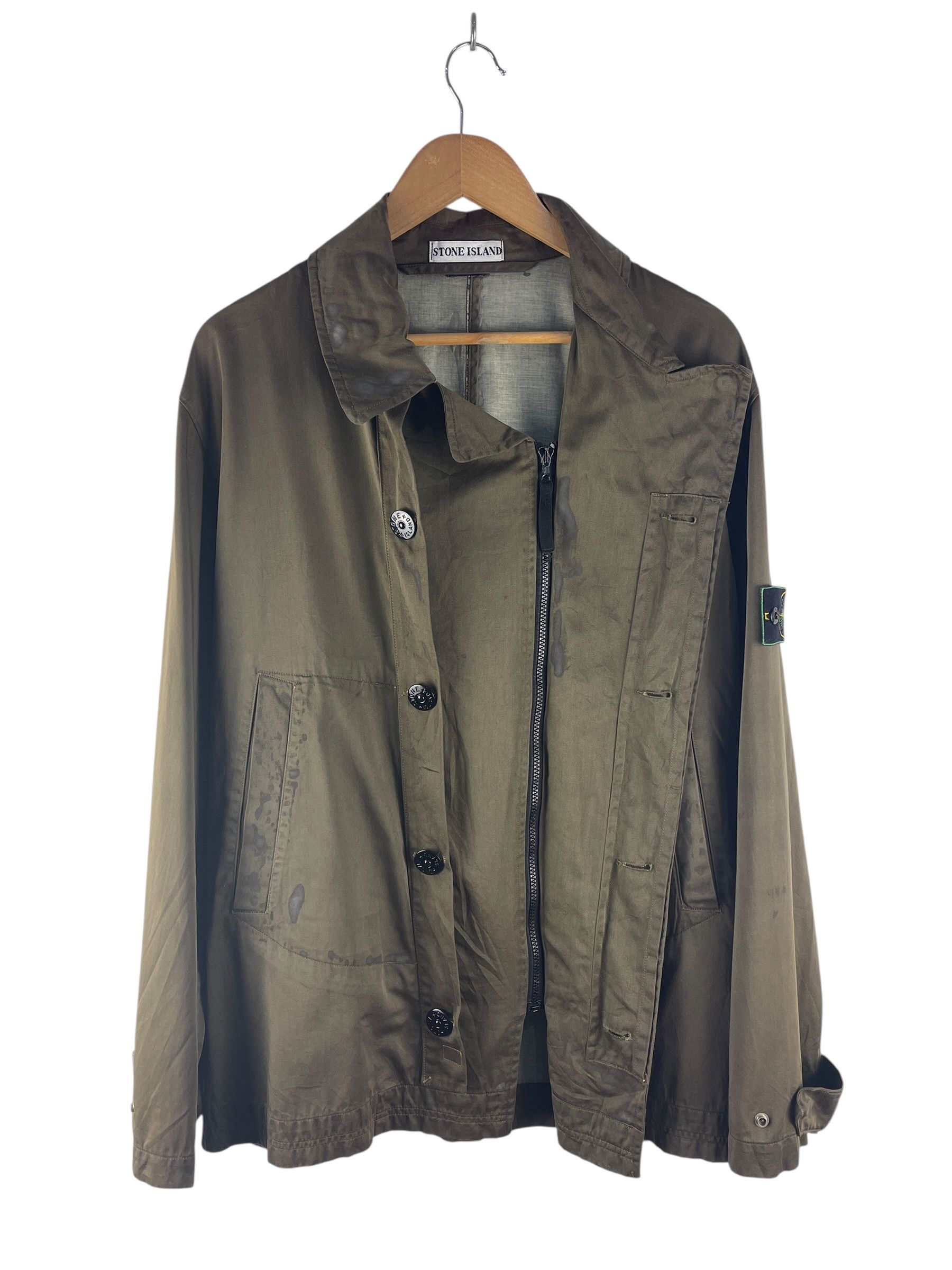 Stone Island Vintage Stone Island Raso Gommato Jacket – Made in Italy Size L / US 10 / IT 46 - 3 Thumbnail