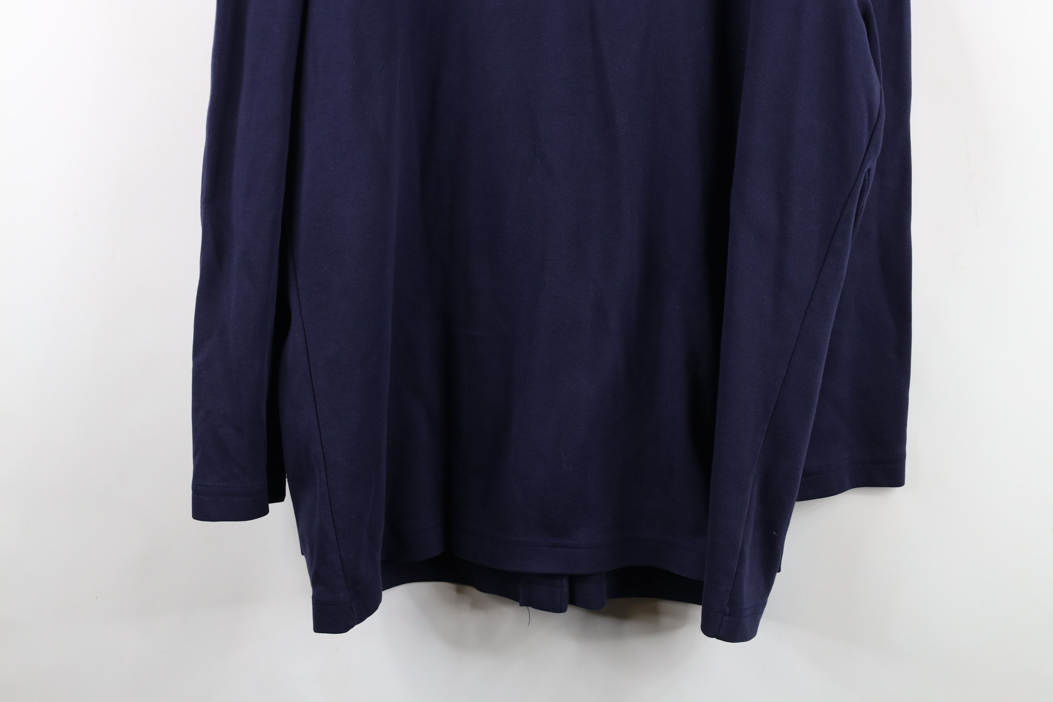 Lands' End Vintage 90s Lands End Cardigan Sweater Navy Blue Cotton Size L / US 10 / IT 46 - 13 Thumbnail