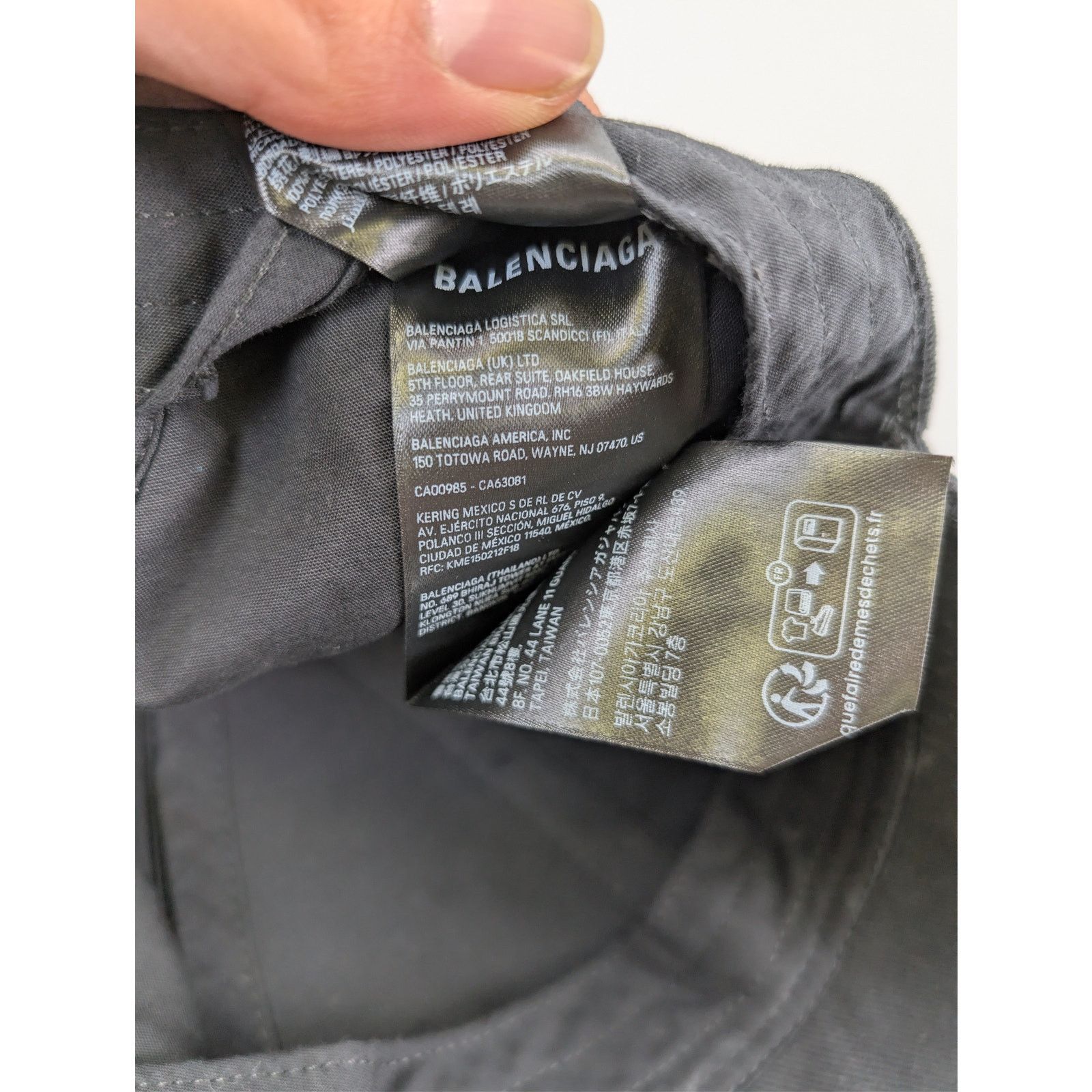Balenciaga o1rshd1 Q:2 / Size: L / Cotton Drill Hat Burfer Cap / Hat Size ONE SIZE - 11 Thumbnail