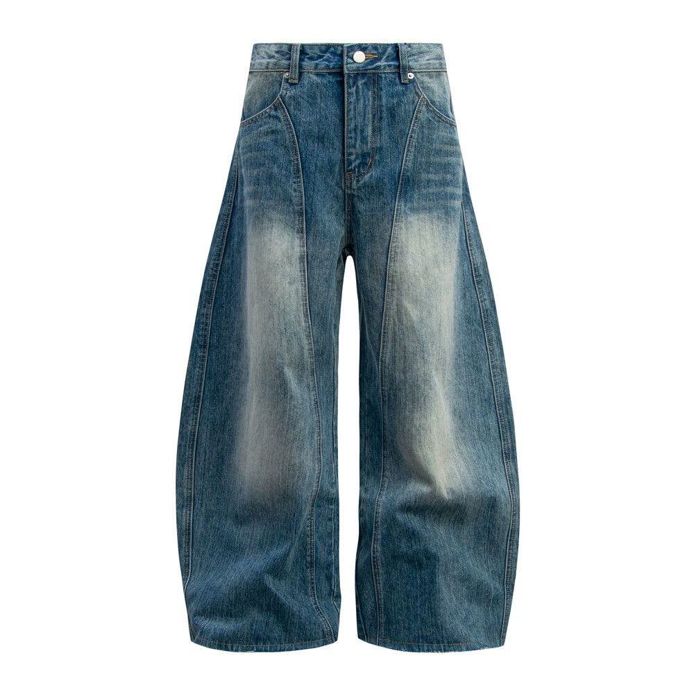 Vintage Retro punk men's distressed washed scimitar jeans Size US 32 / EU 48 - 1 Thumbnail