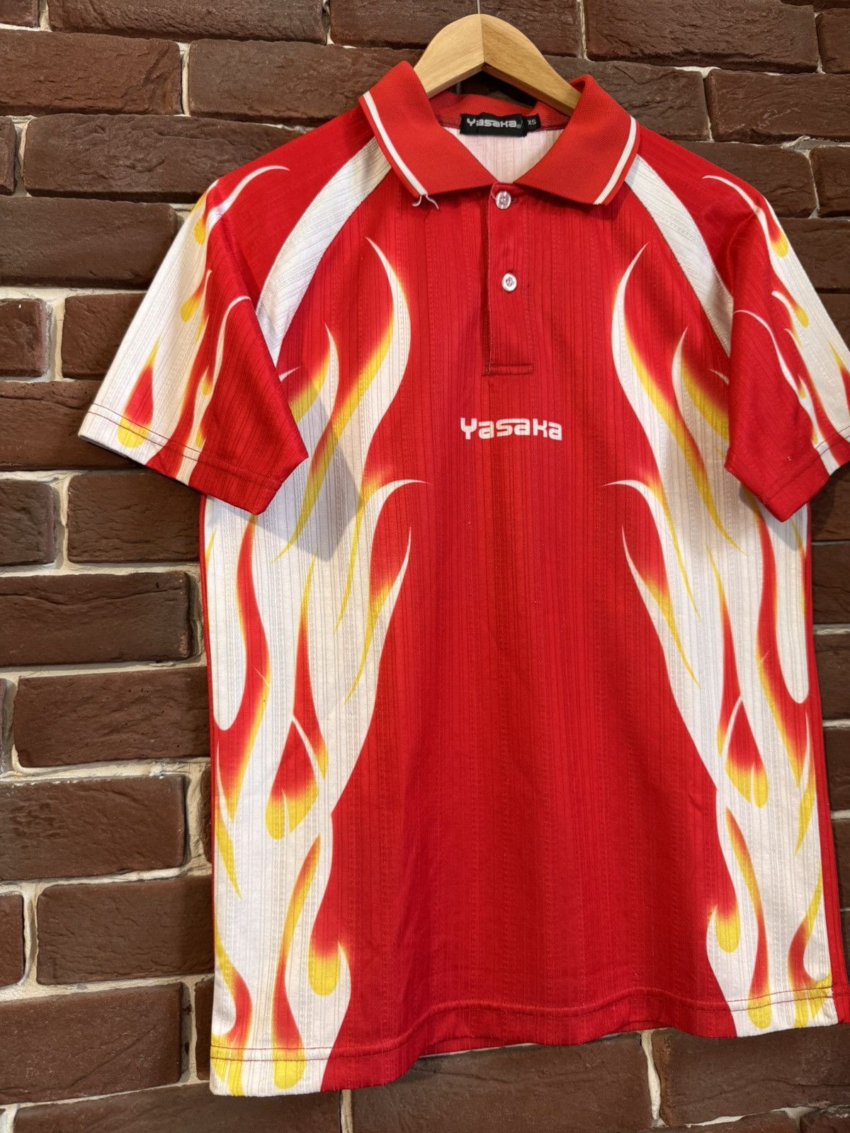 Japanese Brand Rare Vintage Y2K Yasaka Japan vintage flame jersey hype XS Size US XS / EU 42 / 0 - 3 Thumbnail