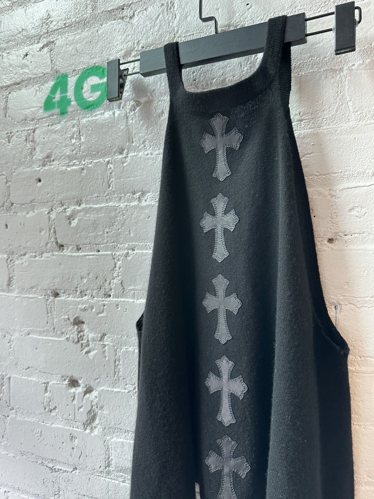 Chrome Hearts CHROME HEARTS CASHMERE PATCH TANK TOP Size L / US 10 / IT 46 - 2 Thumbnail