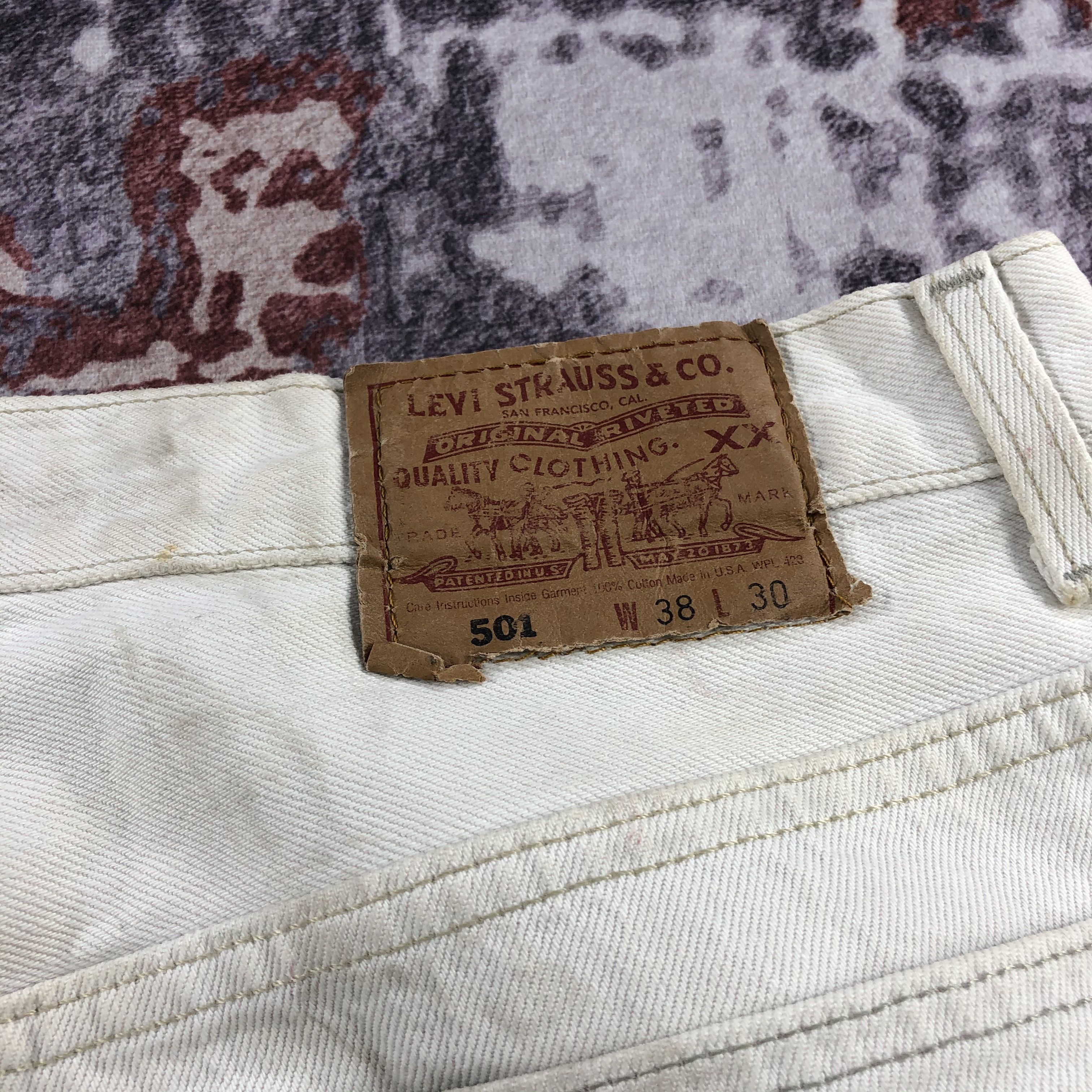 Levi's 90s Vintage Light Wash Levis 501 Jeans-JM2532 Size US 36 / EU 52 - 7 Thumbnail
