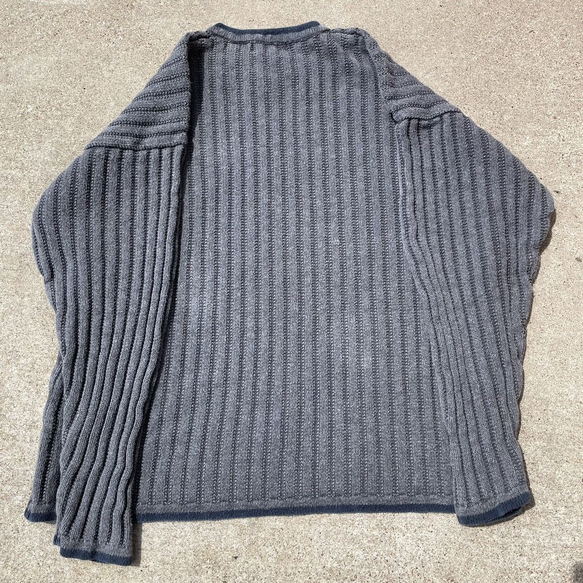 Structure × Vintage Vintage Structure Ribbed Ramie Knit Sweater Grey M Size US M / EU 48-50 / 2 - 2 Thumbnail