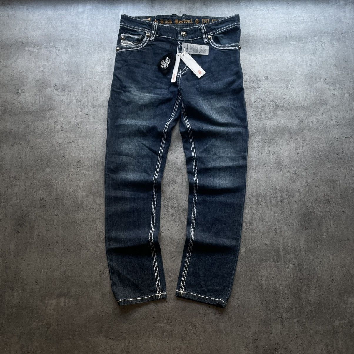 Rock Revival NWT Rock Revival Cyrek Straight Fit Pocket Logo Pants Size US 34 / EU 50 - 5 Thumbnail
