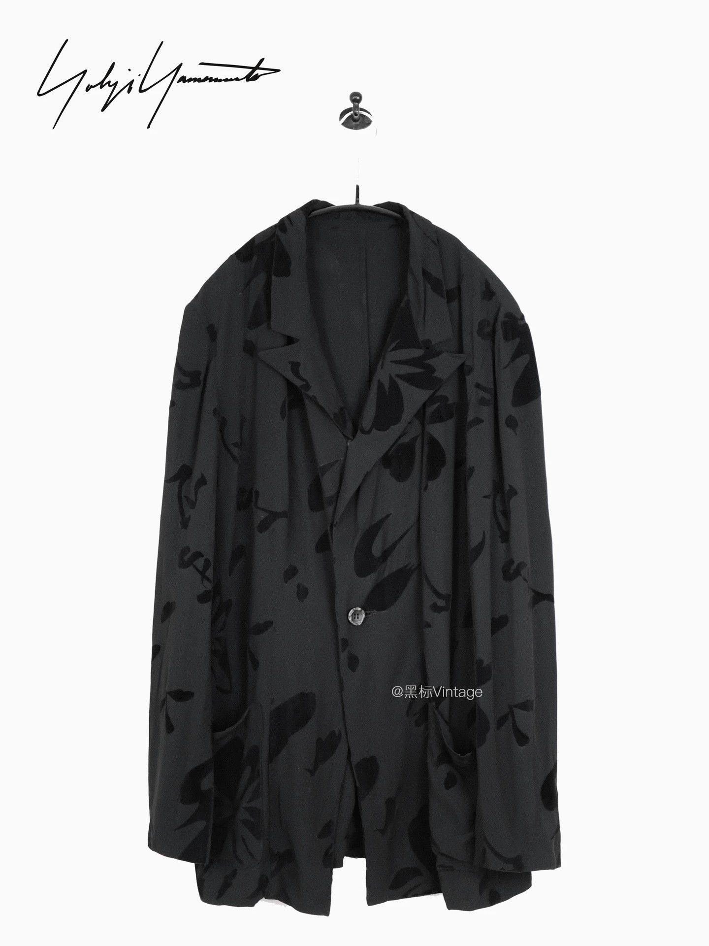 Yohji Yamamoto Yohji Yamamoto 97ss Flocked Jacket Women's Chanel Homage Size S / US 4 / IT 40 - 1 Thumbnail