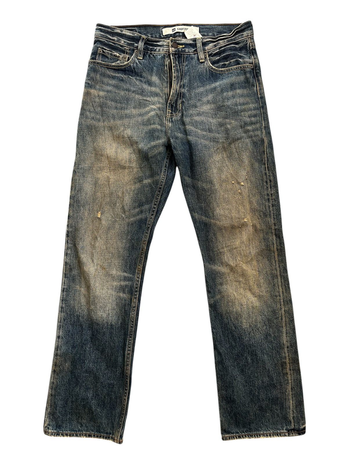 Gap Gap easy fit mud wash designed distress denim Size US 32 / EU 48 - 1 Thumbnail