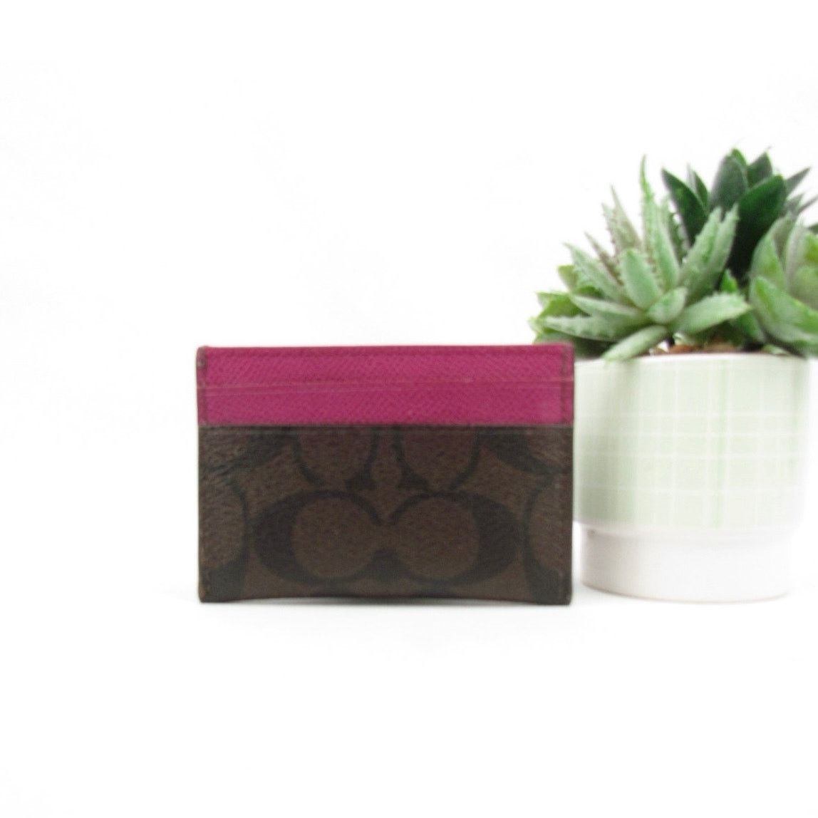 Coach Coach Signature Print ID Card Size ONE SIZE - 2 Thumbnail