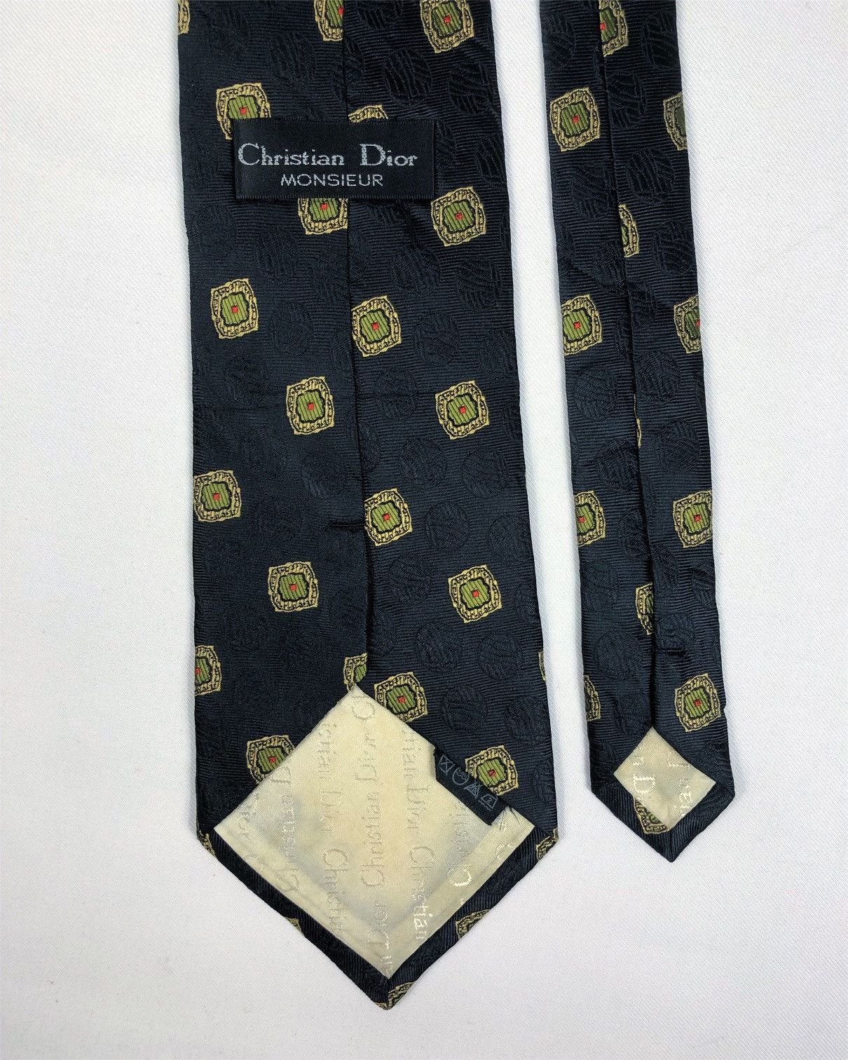 Christian Dior Monsieur Rare Vintage Christian Dior Monsieur Silk Tie Size ONE SIZE - 6 Thumbnail