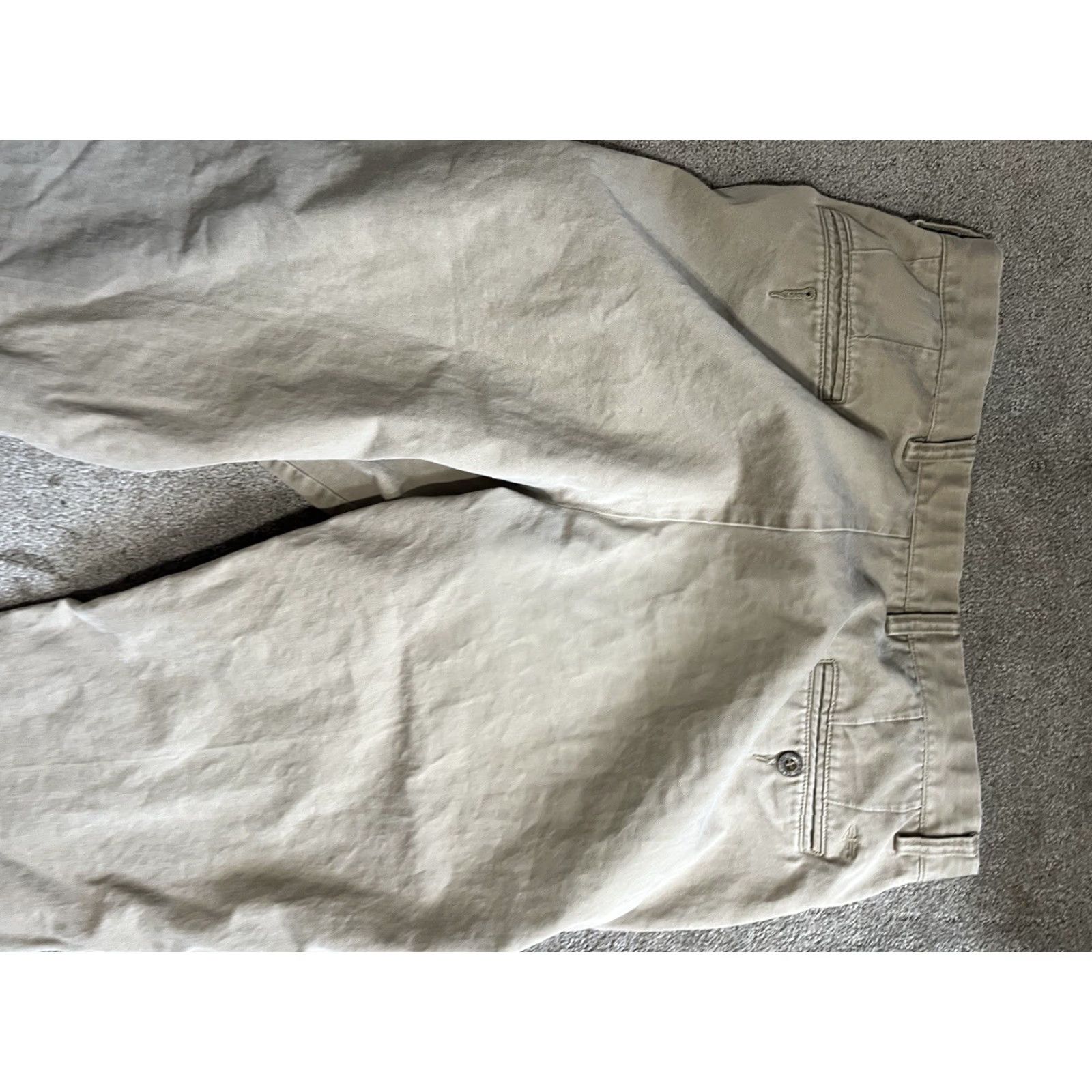 Dockers Dockers Mens Size 36x31 D4 Relaxed Fit Dress Pants Khaki Beige Chino Flat Front Regular 90s Army Apple Style Pants Mens Size US 36 / EU 52 - 4 Thumbnail