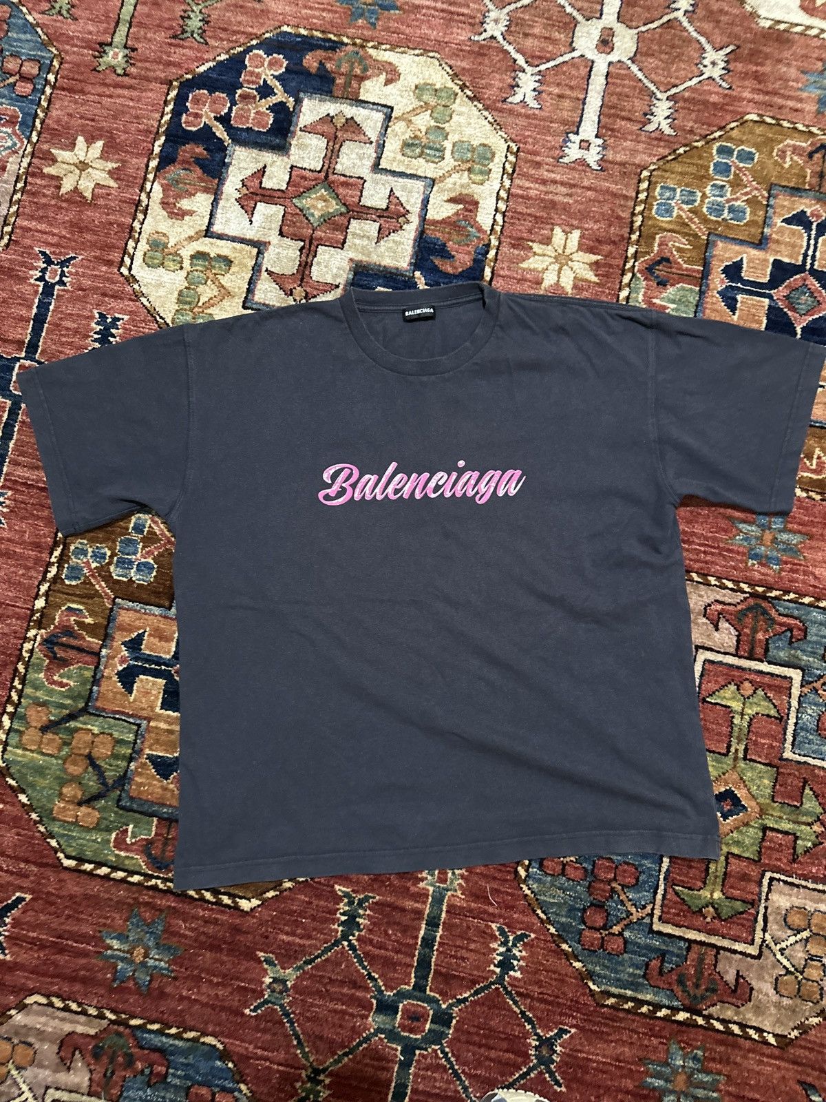 BALENCIAGA Balenciaga Oversized Post It T-Shirt