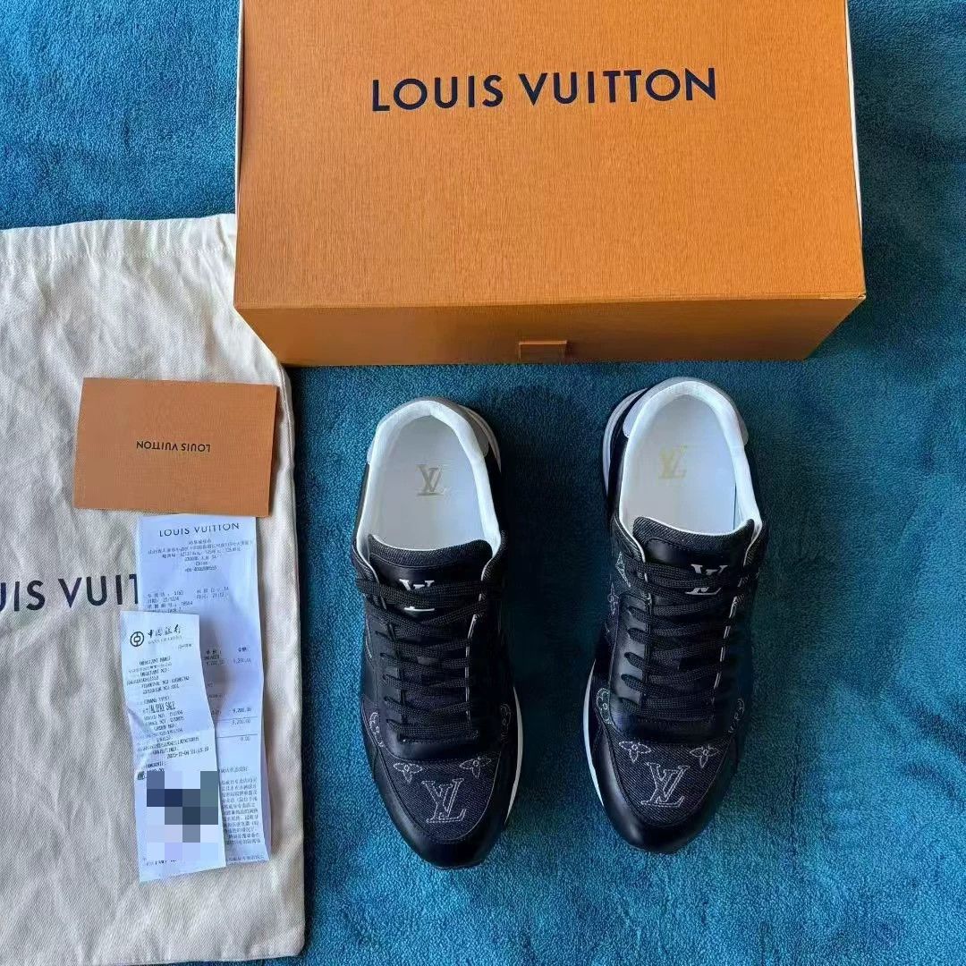Louis Vuitton Lv Run Away Embroidered Denim & Leather Black 41 Size US 8 / EU 41 - 1 Thumbnail