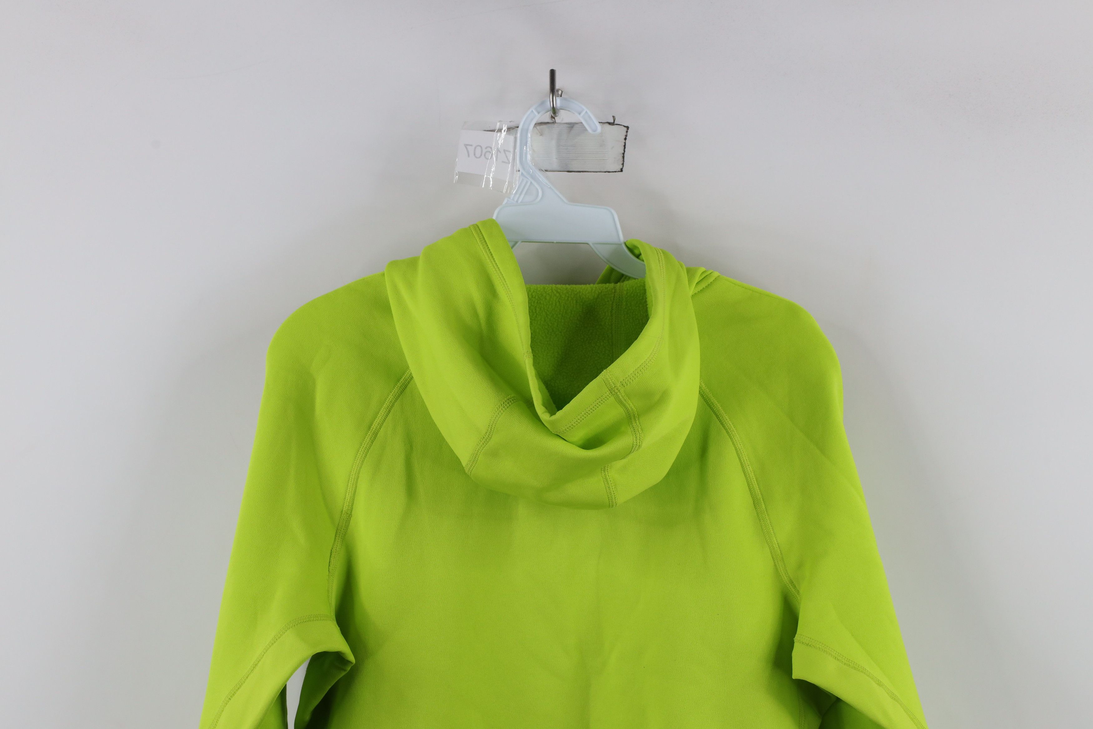 Nike × Vintage Vintage Y2K Nike Scott Mini Swoosh Fleece Lined Hoodie Lime Size M / US 6-8 / IT 42-44 - 13 Thumbnail