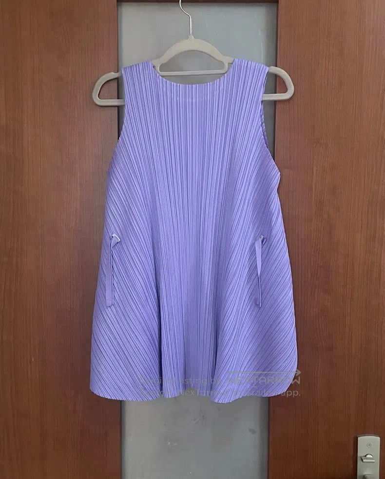 Issey Miyake Issey Miyake Purple Tank Top Size L / US 10 / IT 46 - 3 Thumbnail