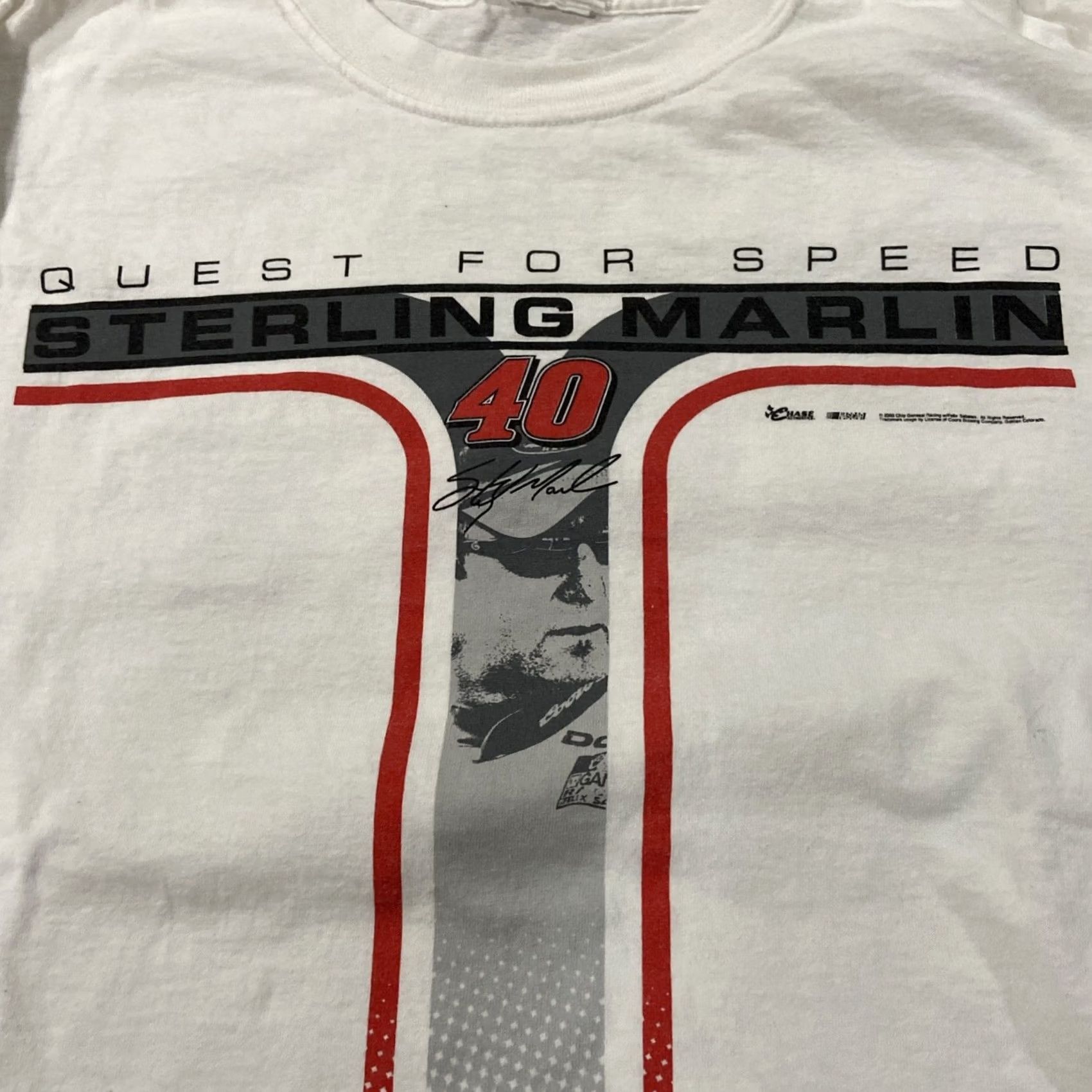 Chase Authentics VINTAGE Chase Authentics NASCAR Racing Shirt Long Sleeve Crew Neck XL White Mens Cars 2003 Y2K Size US XL / EU 56 / 4 - 2 Thumbnail
