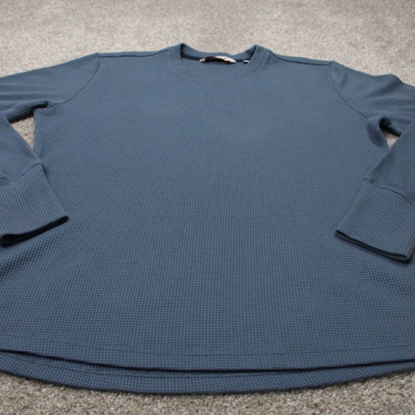 Orvis Orvis Shirt Mens Large Blue Waffle Knit Cotton/Polyester Long Sleeve Pullover Size US L / EU 52-54 / 3 - 2 Thumbnail