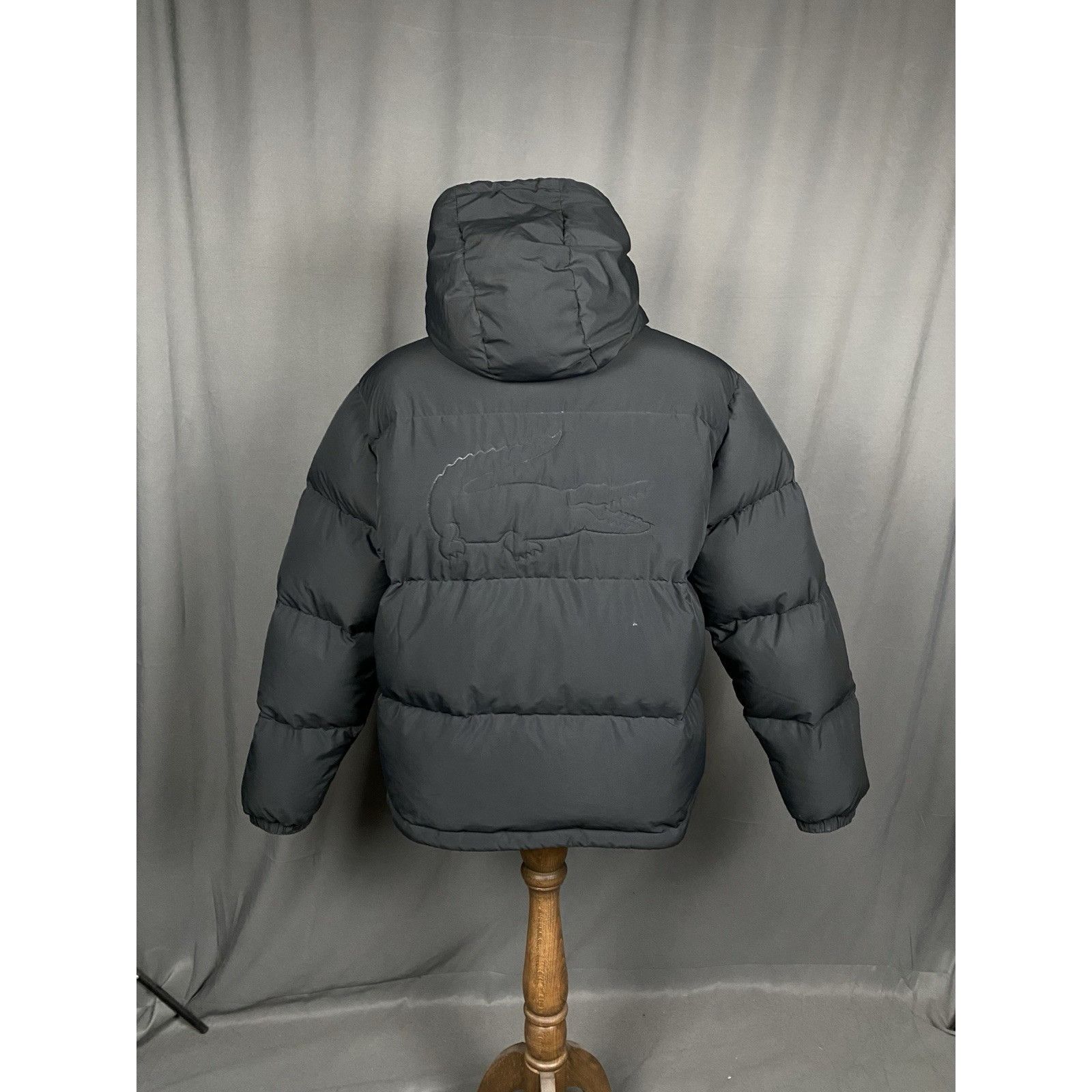 Lacoste Lacoste Big Logo Men's Black Down Insulated Puffer Jacket Si Size US XL / EU 56 / 4 - 9 Thumbnail