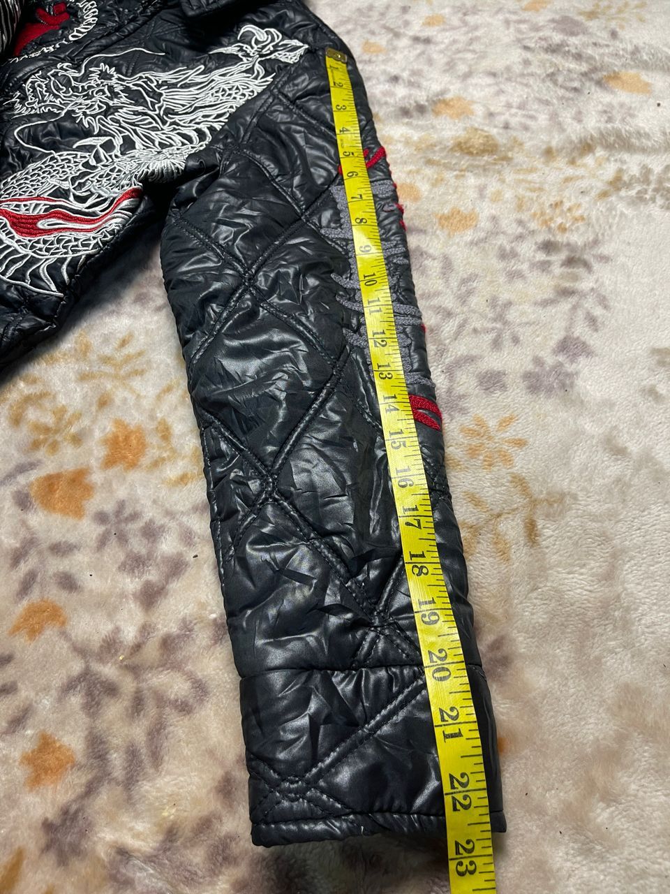 Japanese Brand Hanatabi Gakudan Embroided Sukajan Puffer Jacket Size US M / EU 48-50 / 2 - 7 Thumbnail