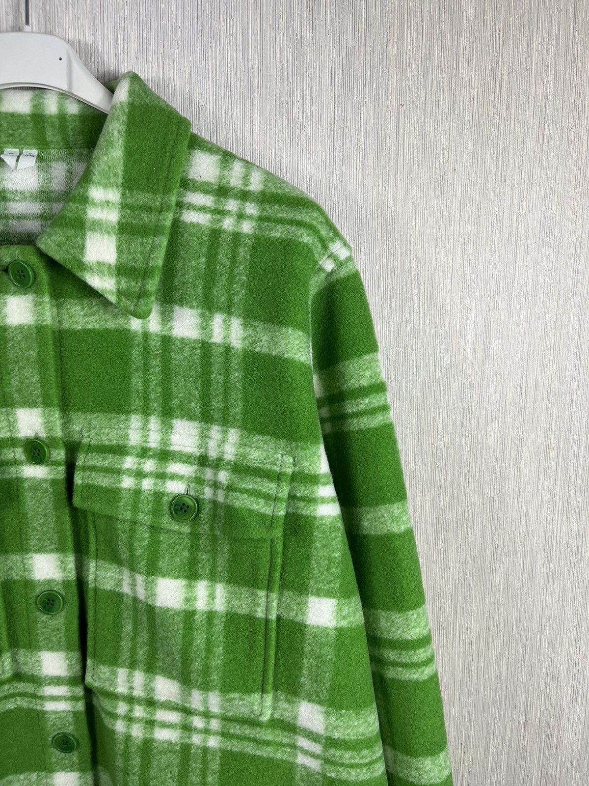 Arket × Designer Arket wool checked overshirt jacket heavy shirt Size US L / EU 52-54 / 3 - 4 Thumbnail
