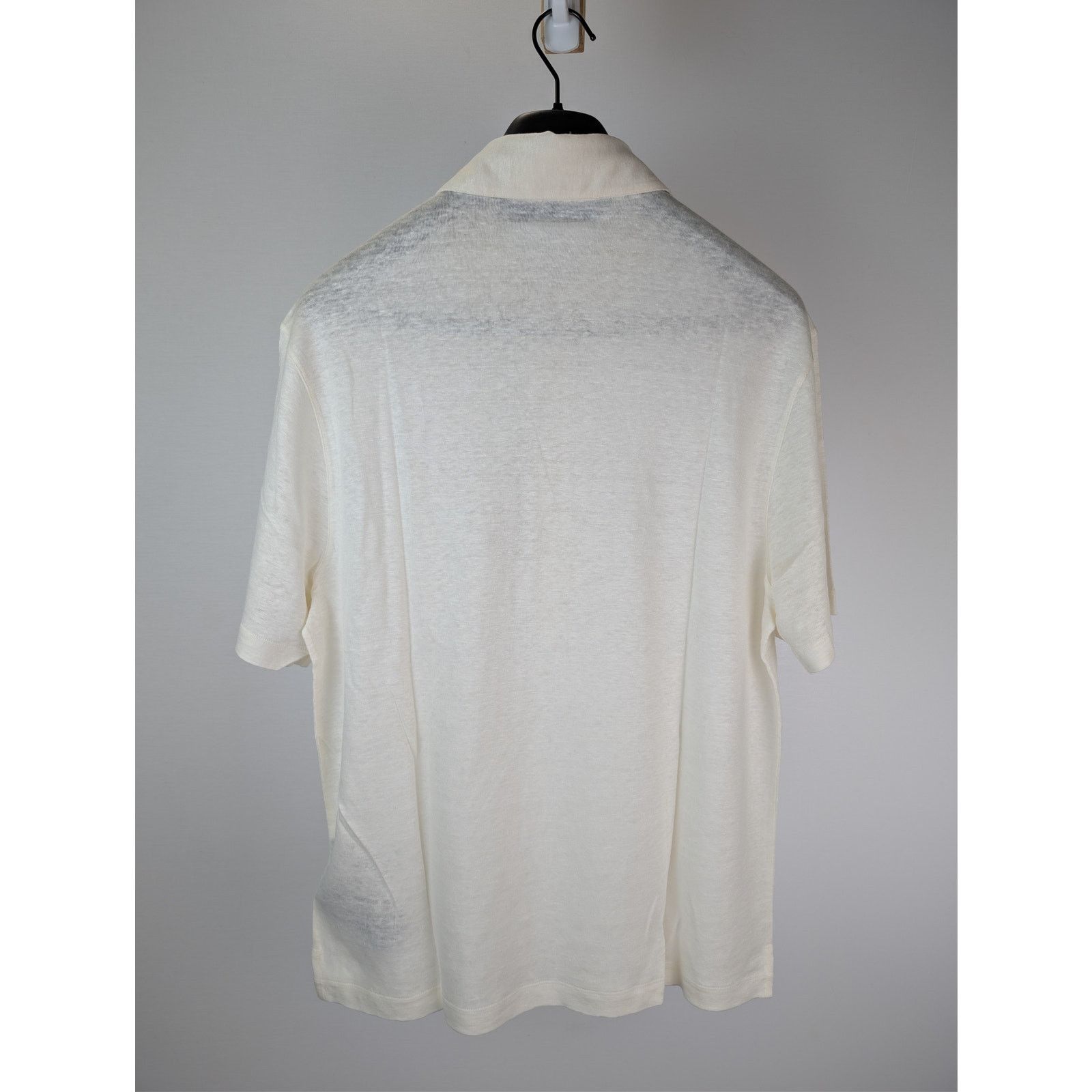 Palm Angels o1rshd1 Classic Logo Linen Polo Shirt in Off-White Size US XL / EU 56 / 4 - 16 Thumbnail