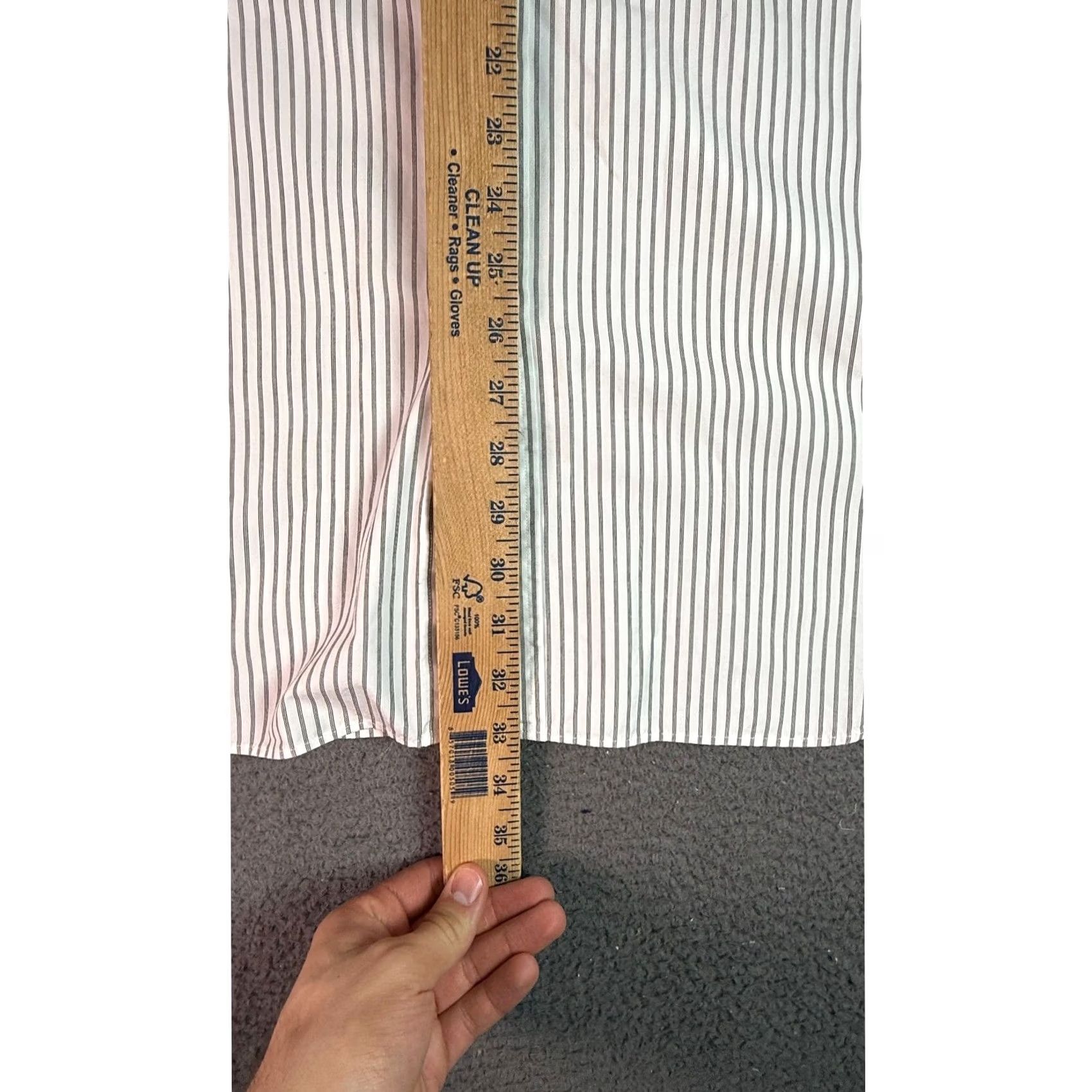 J.Crew VINTAGE J.Crew Haberdashery Dress Shirt Striped White XXL 2-Ply Cotton Men’s Long Sleeve Button-Down Regular/Classic, Refined, Business, Casual Size 48R - 4 Thumbnail