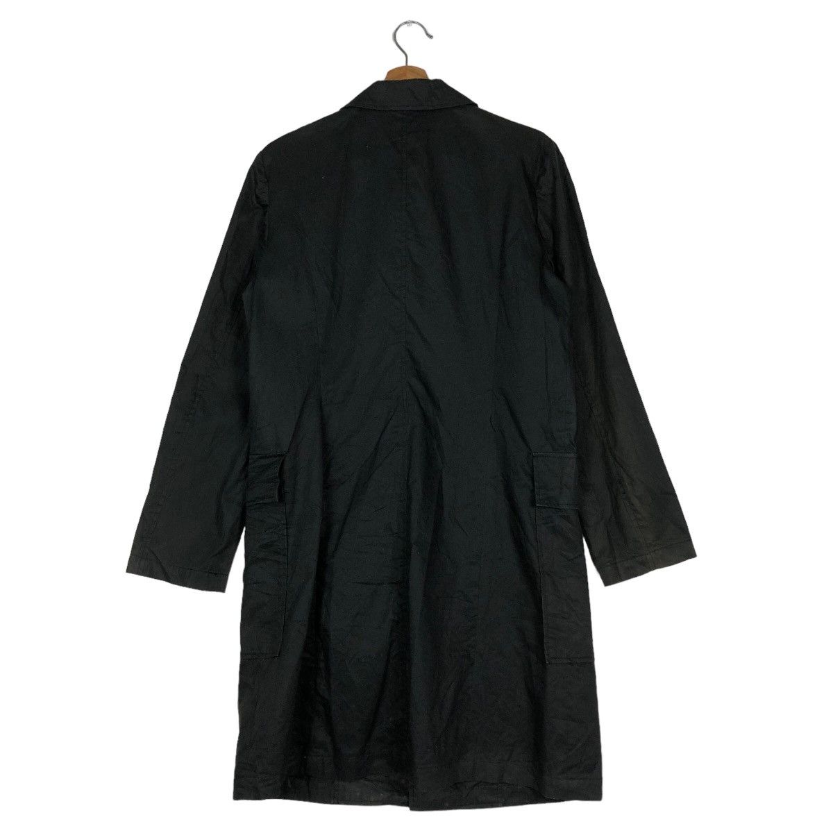 Issey Miyake Rich Black Long Jacket Double Collar Sunao Kiwahara IS Japan Size US M / EU 48-50 / 2 - 8 Thumbnail