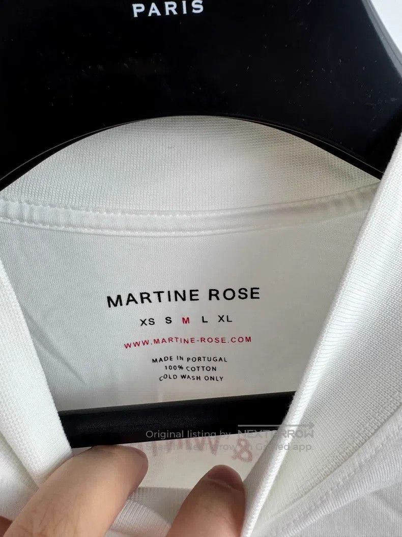 Martine Rose Martine Rose Classic white and red logo long sleeves Size US M / EU 48-50 / 2 - 9 Thumbnail