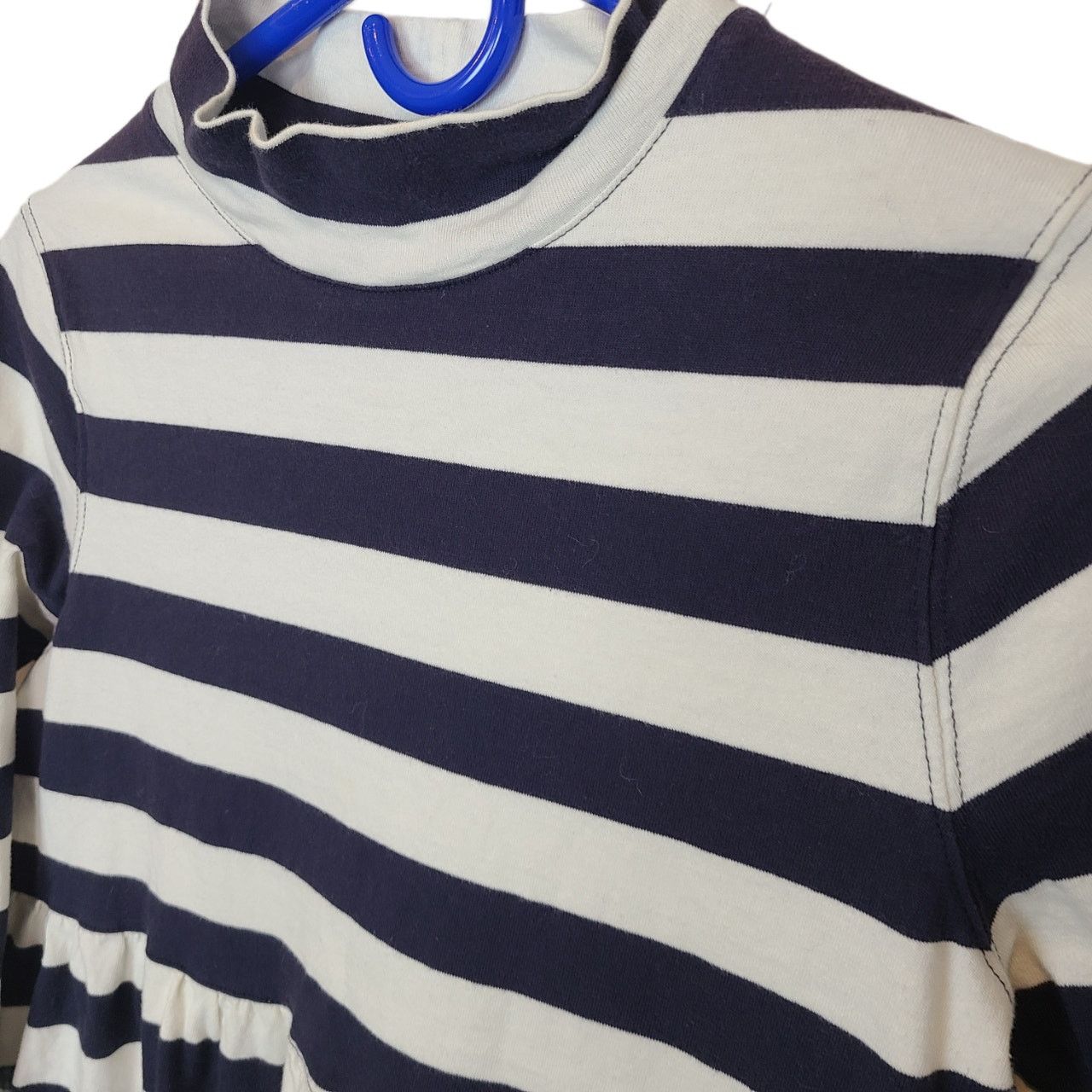 Free People Free People Mod About It Tunic Top Size S Striped Navy Mock Size S / US 4 / IT 40 - 4 Thumbnail