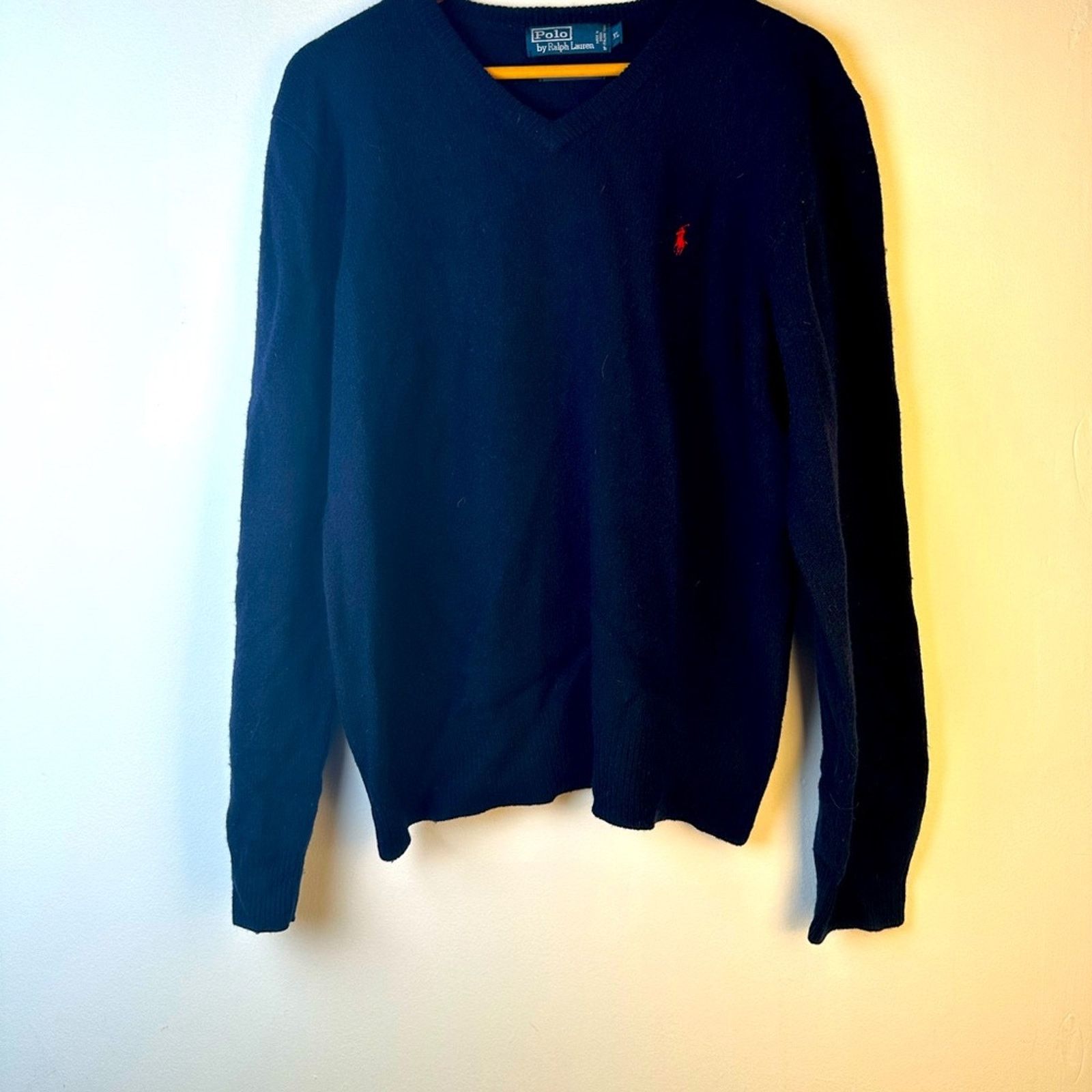 Polo Ralph Lauren Polo Ralph Lauren V Neck Seeater Size US XL / EU 56 / 4 - 1 Thumbnail