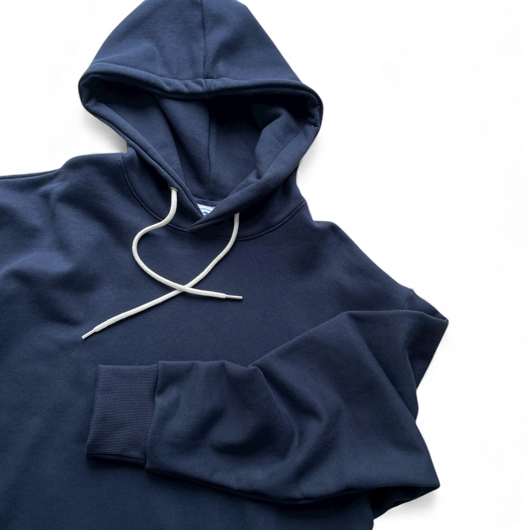 Japanese Brand Oversized blank hoodie cropped with dropped shoulders Size US XL / EU 56 / 4 - 6 Thumbnail