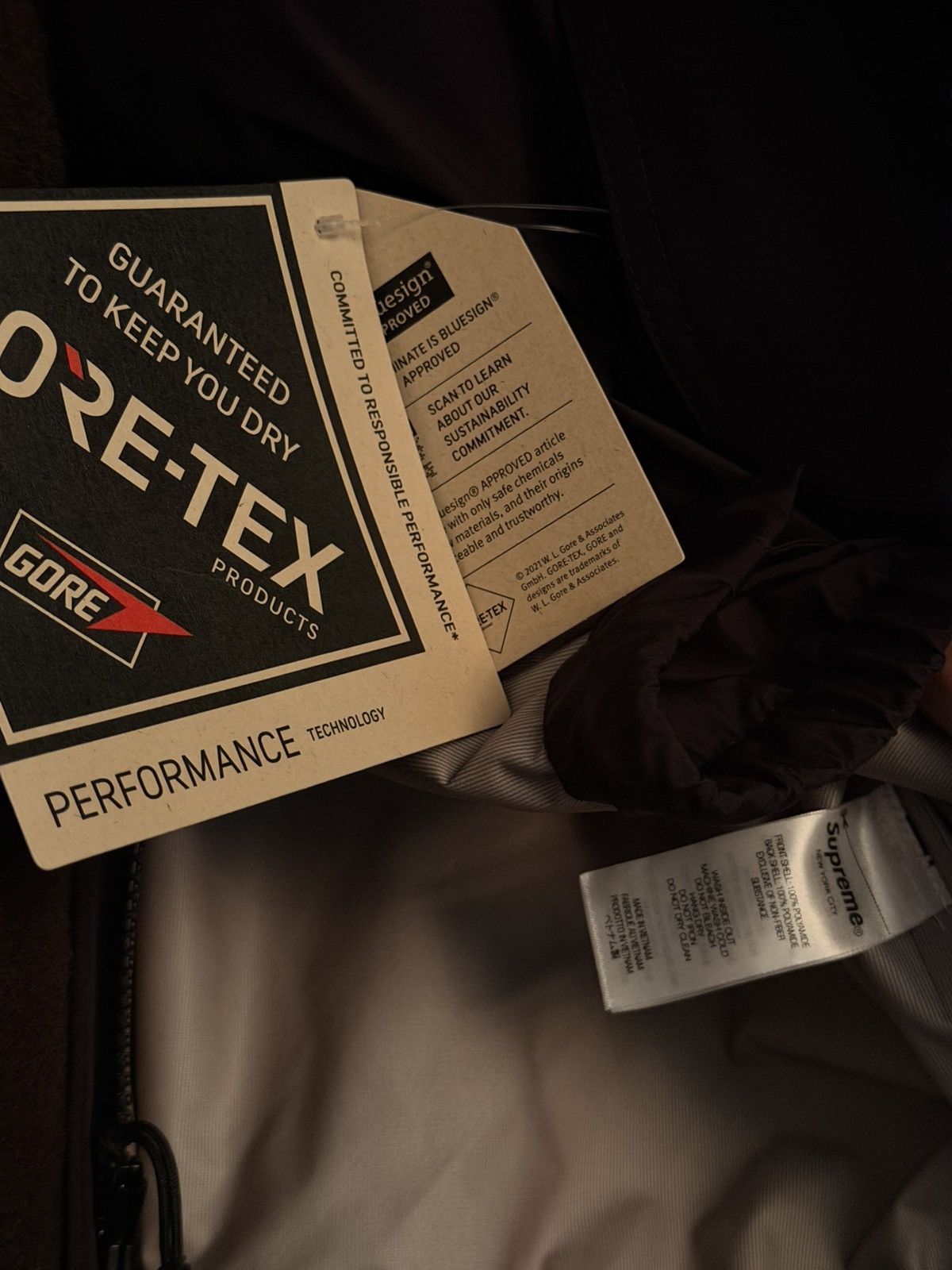 Supreme Supreme Gore-Tex Jacket Black (Waterproof Shell) Size US L / EU 52-54 / 3 - 6 Thumbnail